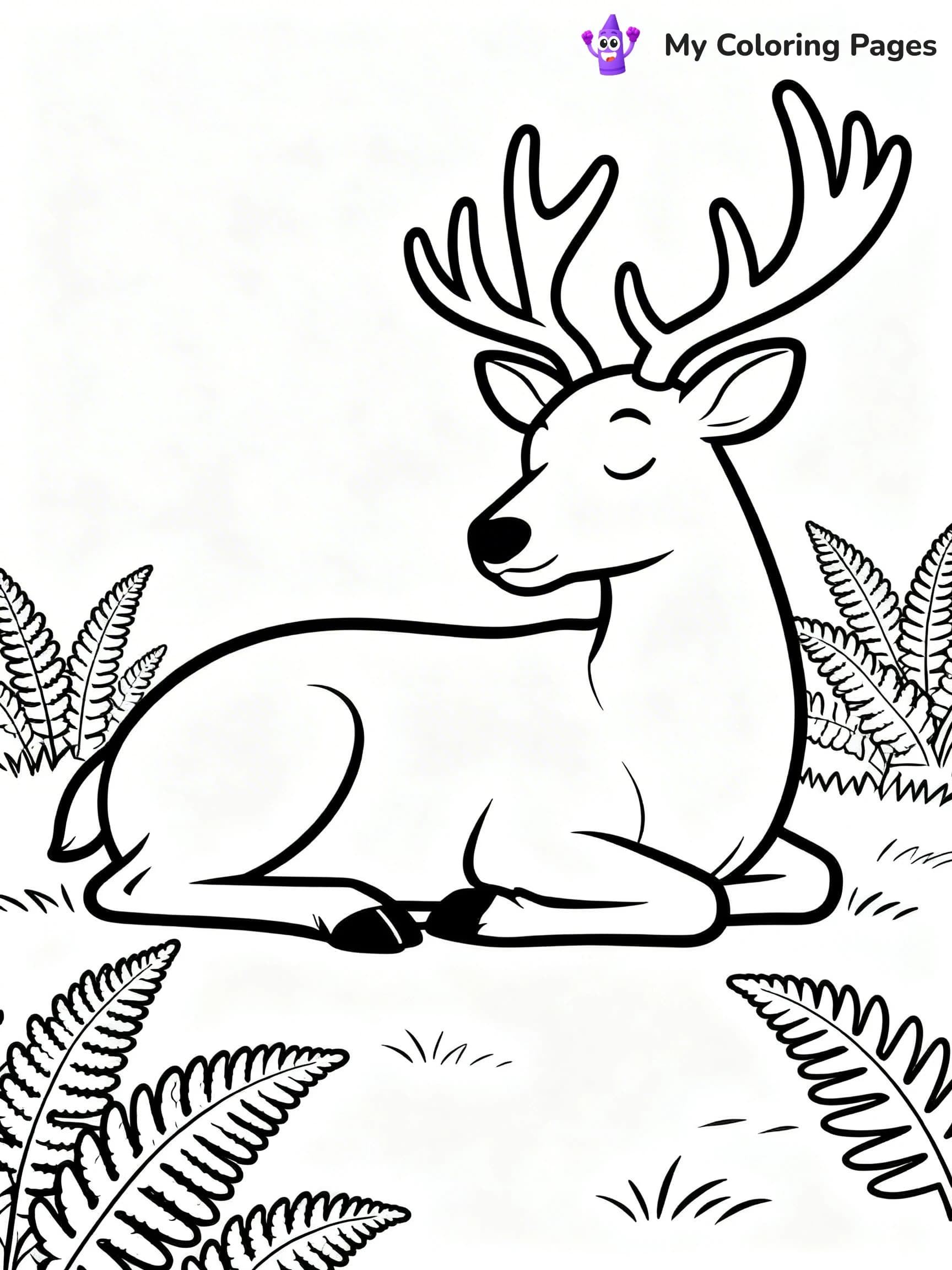 Elk Coloring Pages - 17