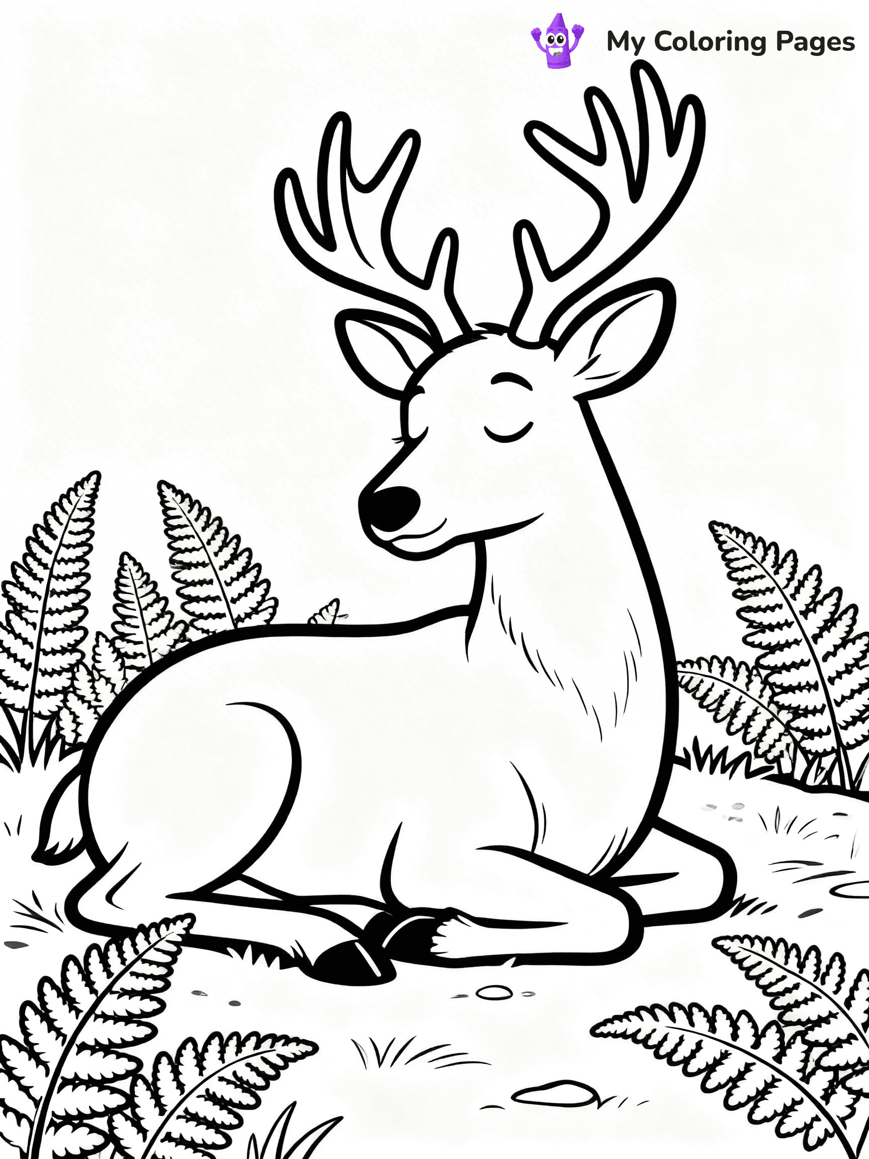 Elk Coloring Pages - 15