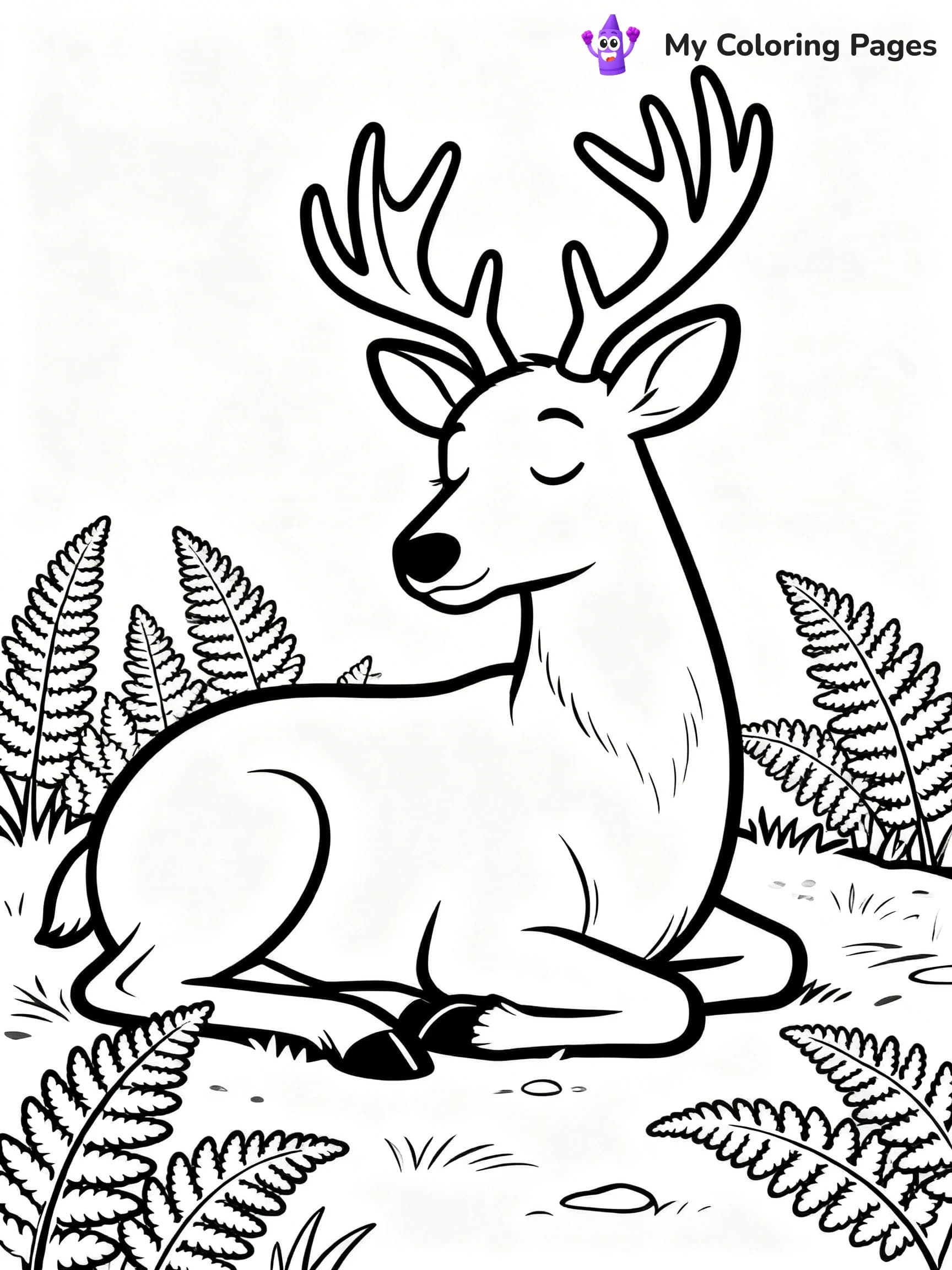 Elk Coloring Pages - 16