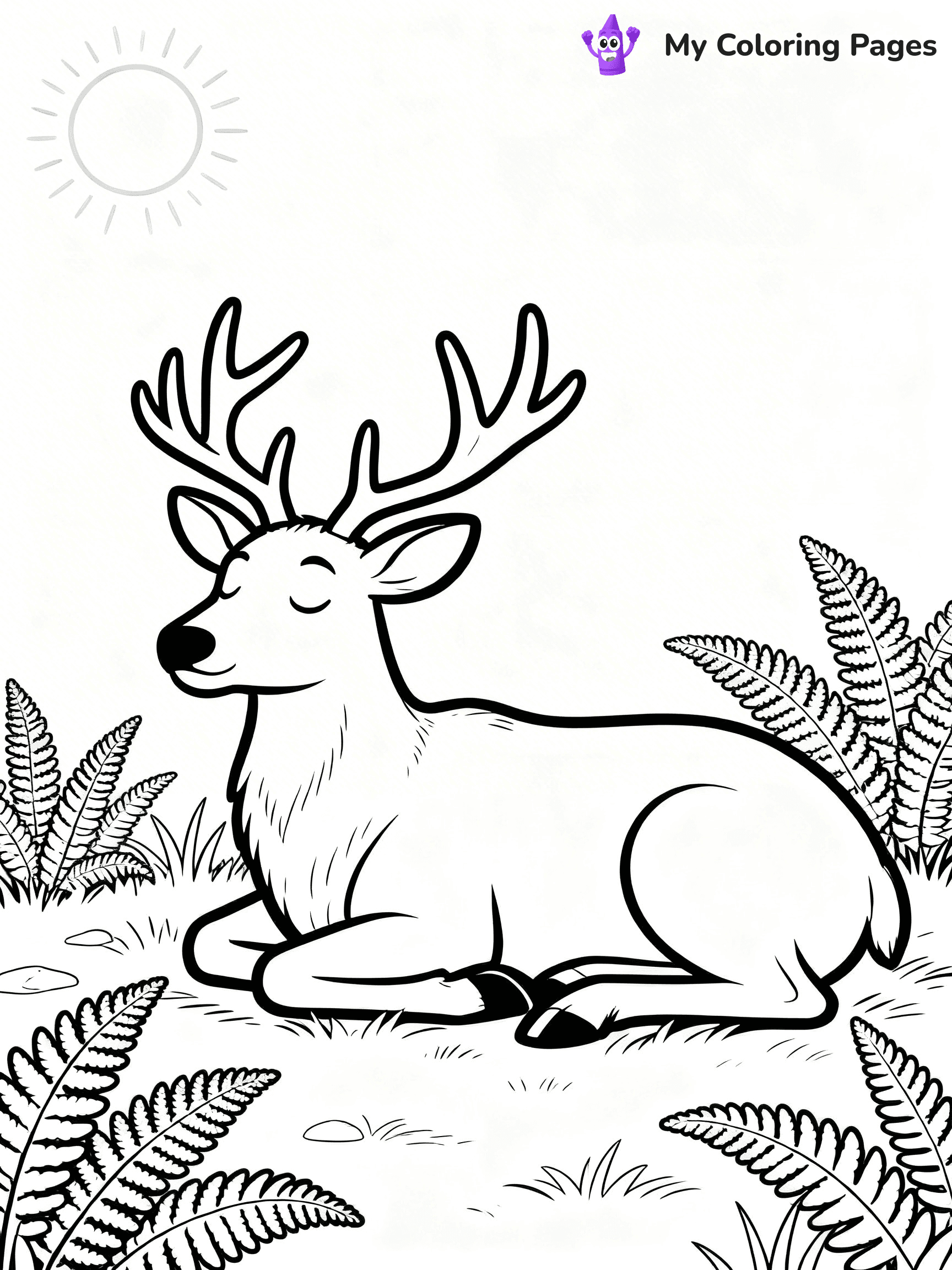 Elk Coloring Pages - 14