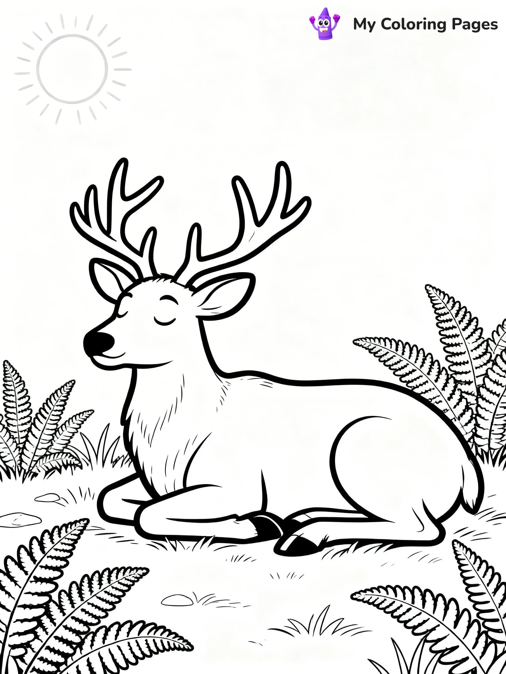 Elk Coloring Pages - 15