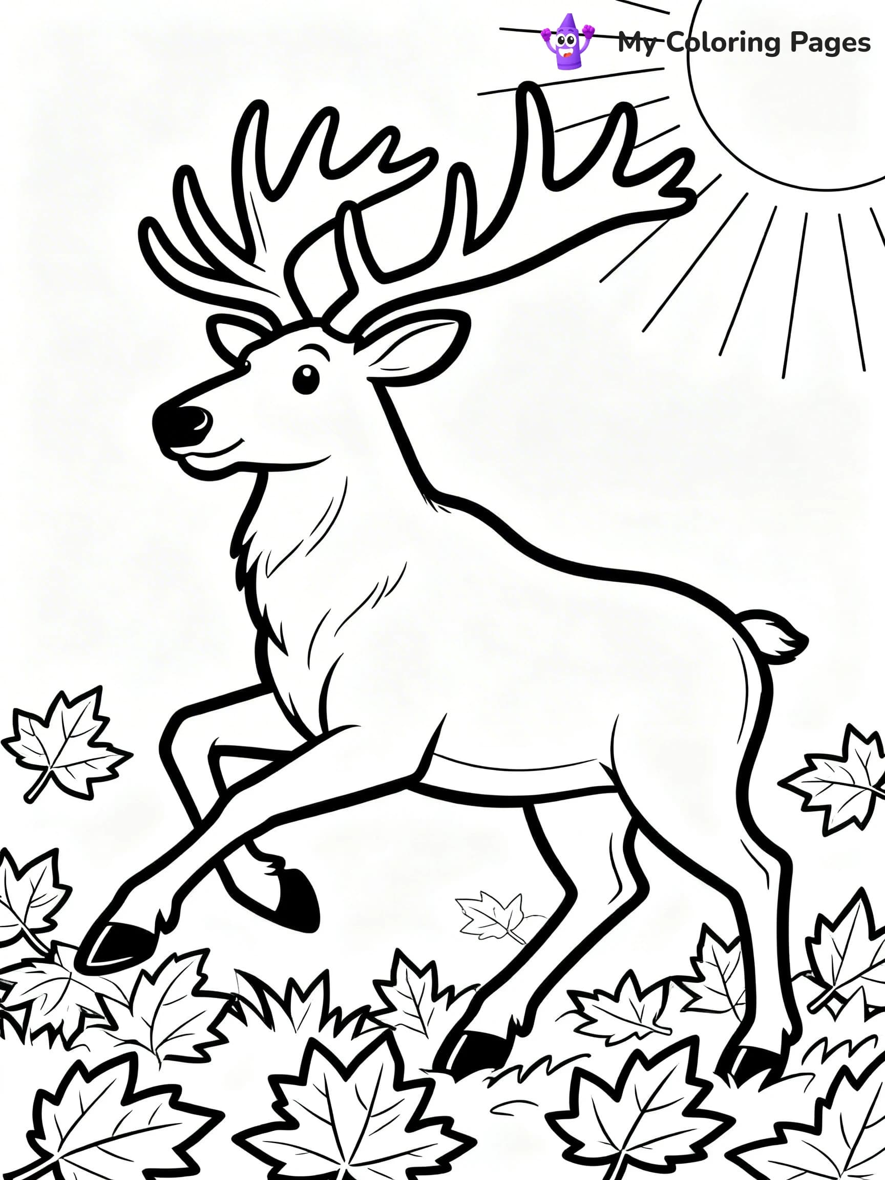 Elk Coloring Pages - 14