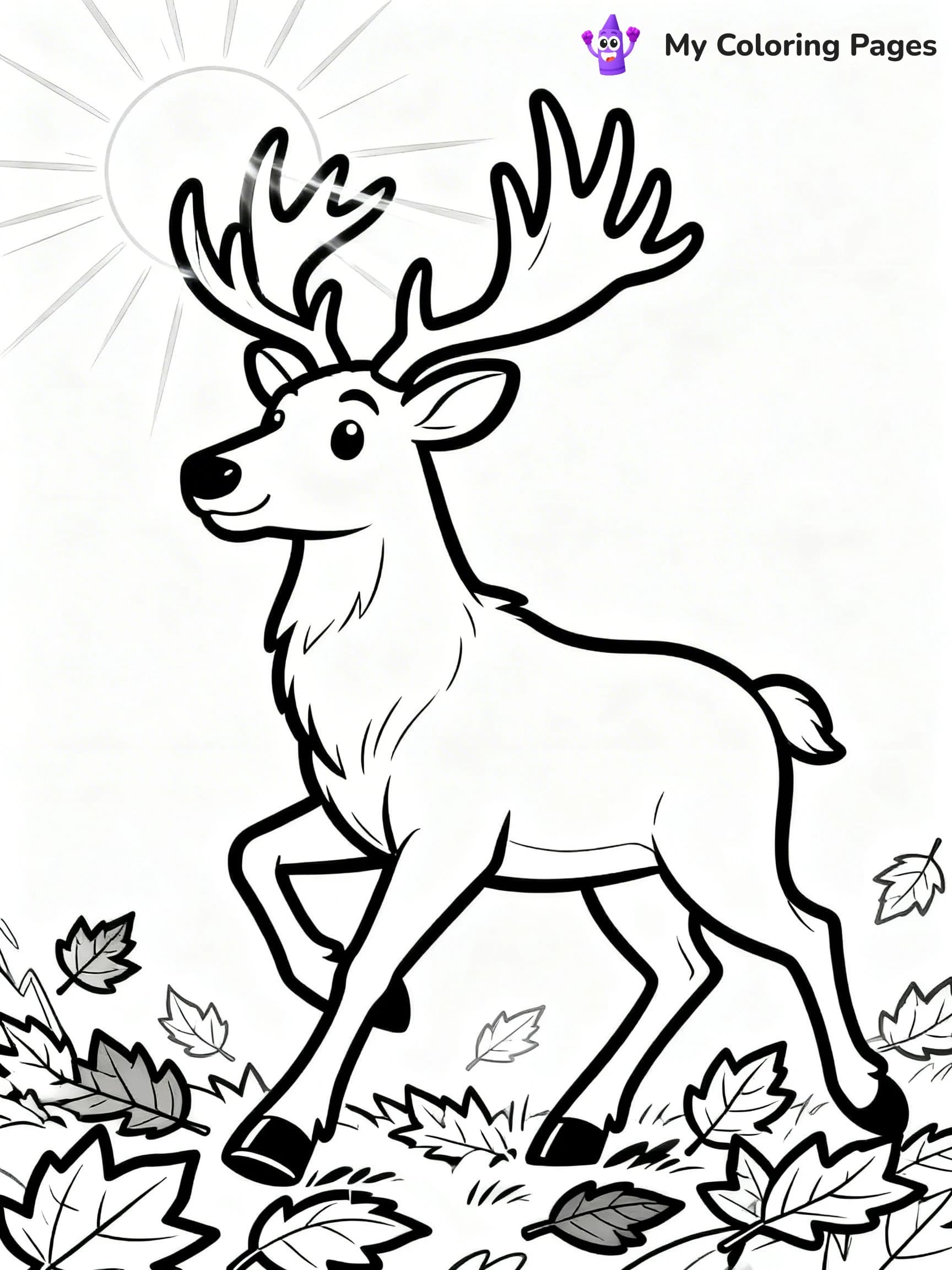Elk Coloring Pages - 13