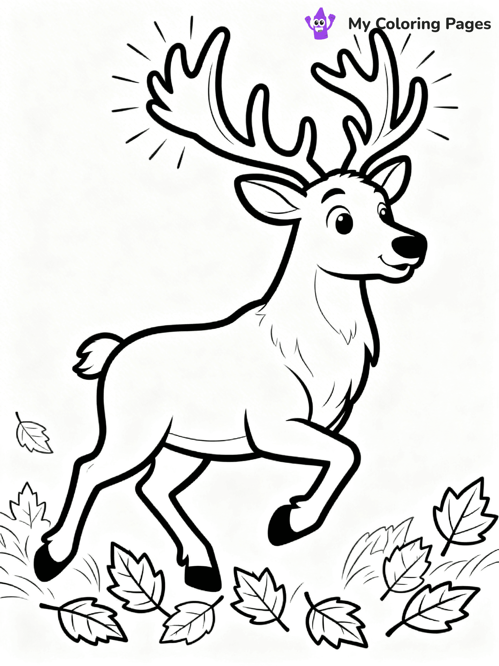 Elk Coloring Pages - 11