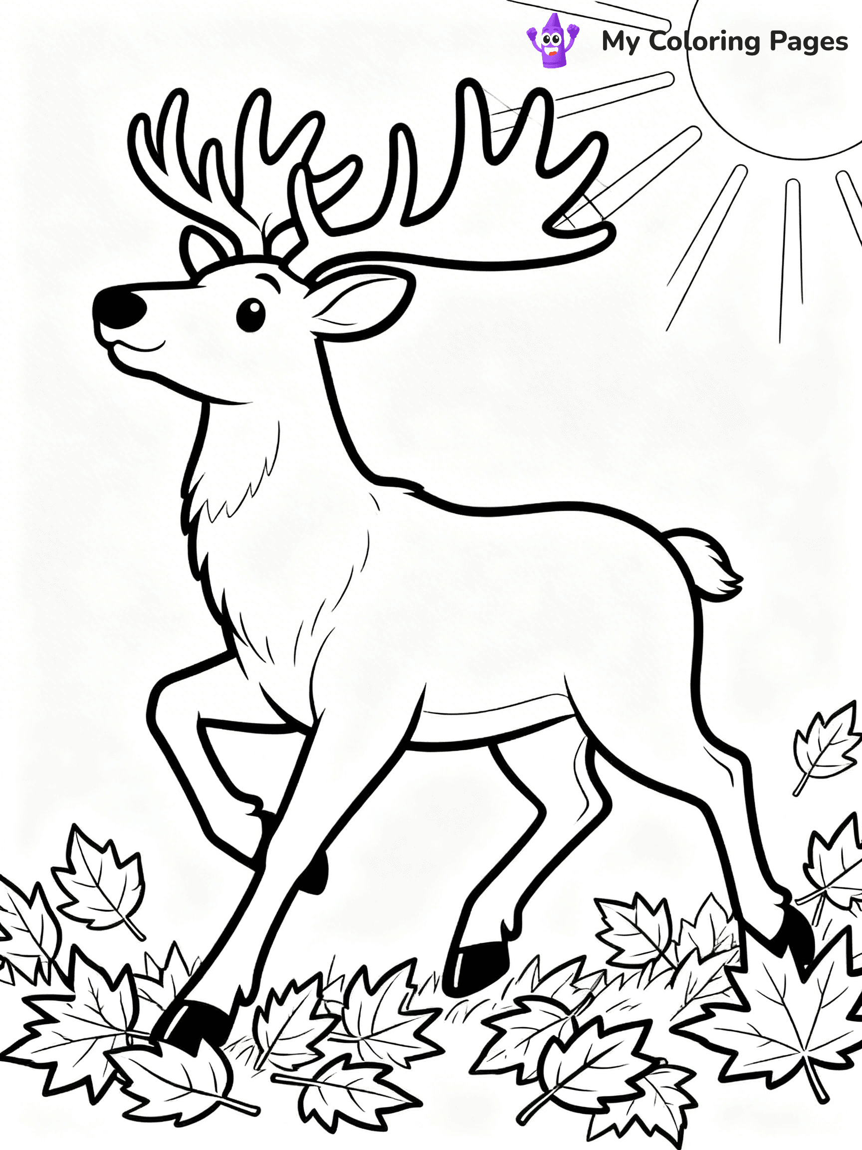 Elk Coloring Pages - 10