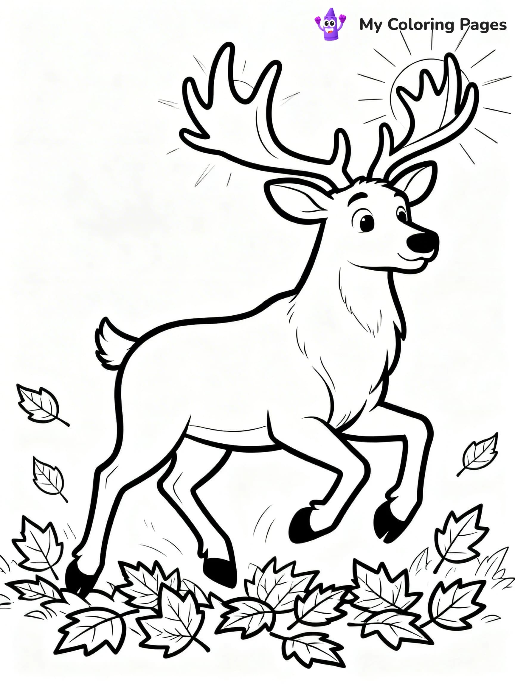 Elk Coloring Pages - 11