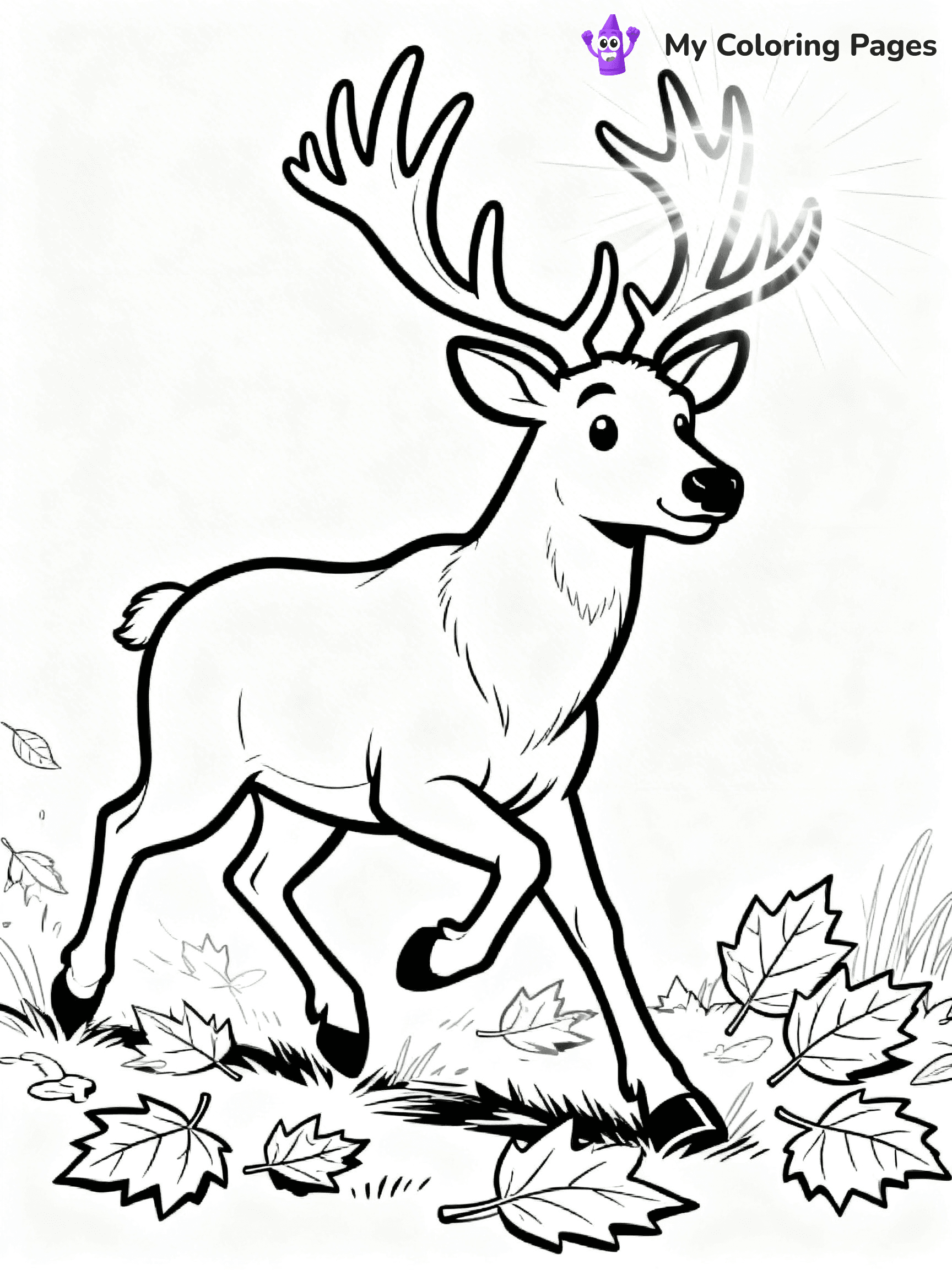 Elk Coloring Pages - 7