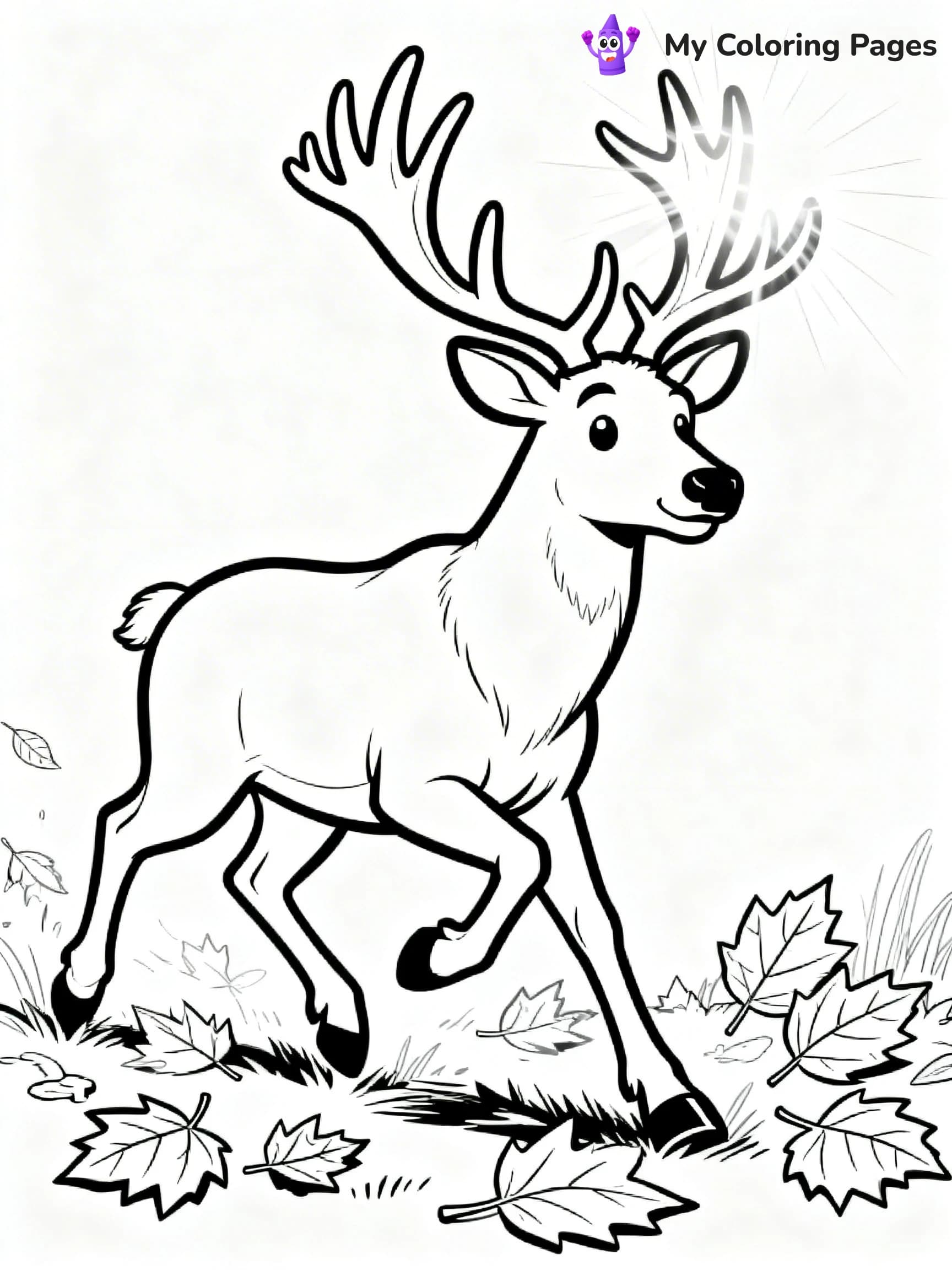 Elk Coloring Pages - 9