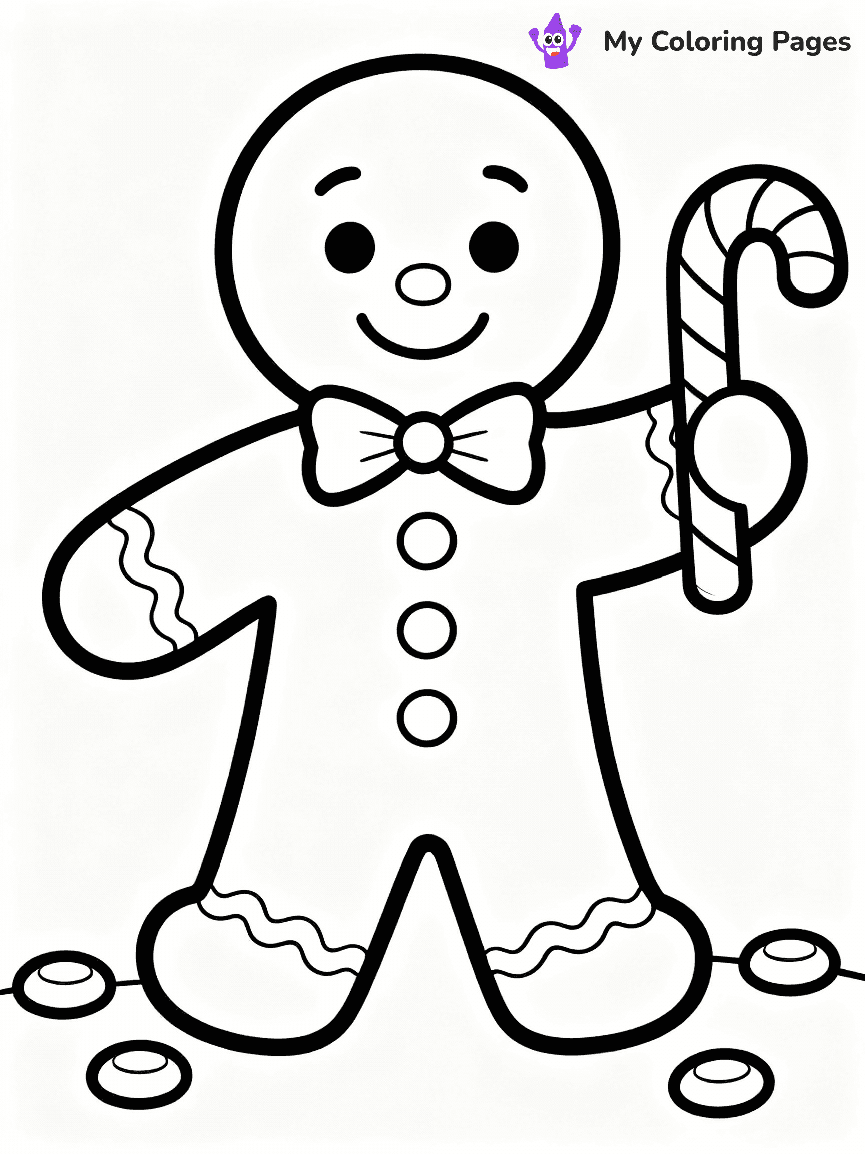 Candy Cane Coloring Pages - 21