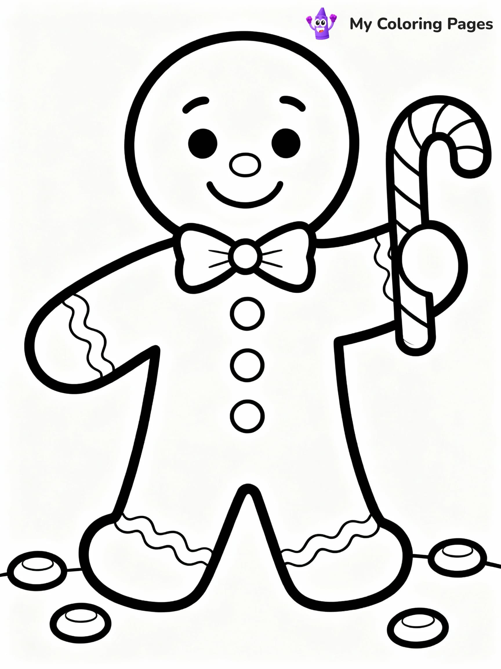 Candy Cane Coloring Pages - 21