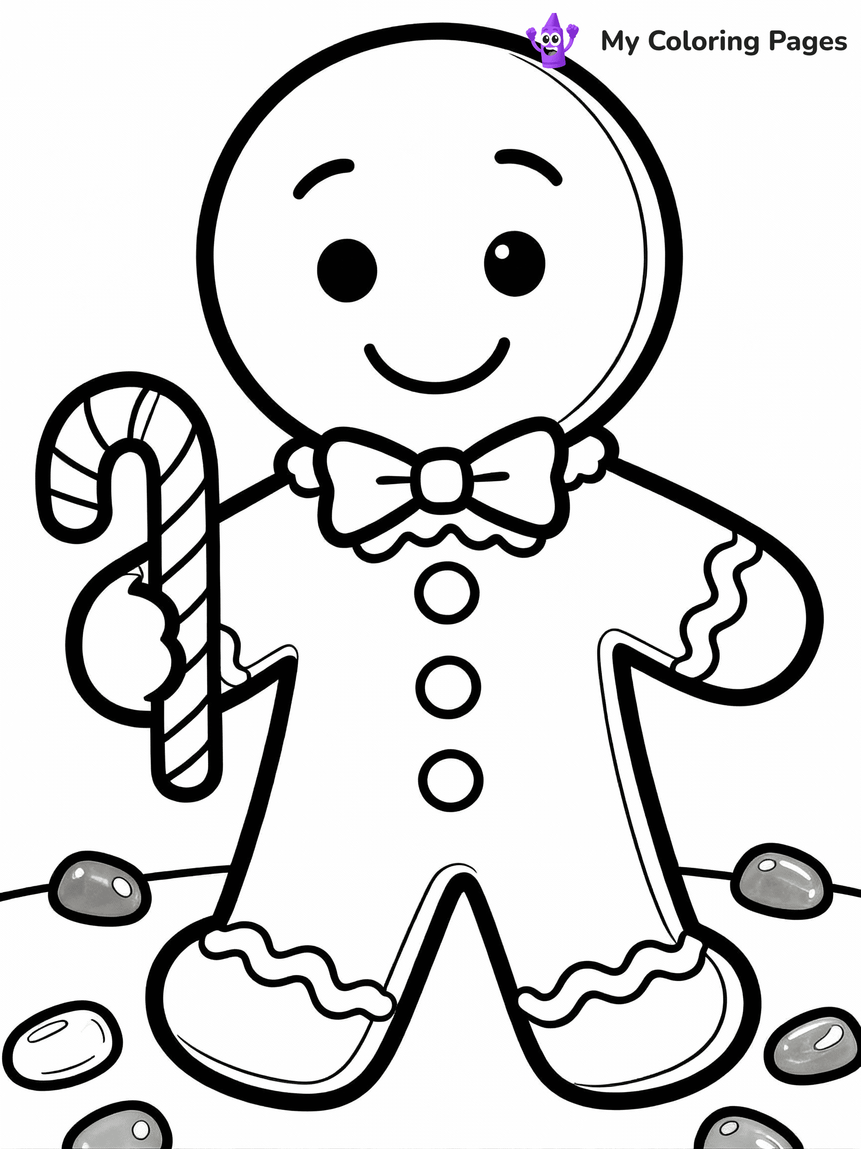 Candy Cane Coloring Pages - 20