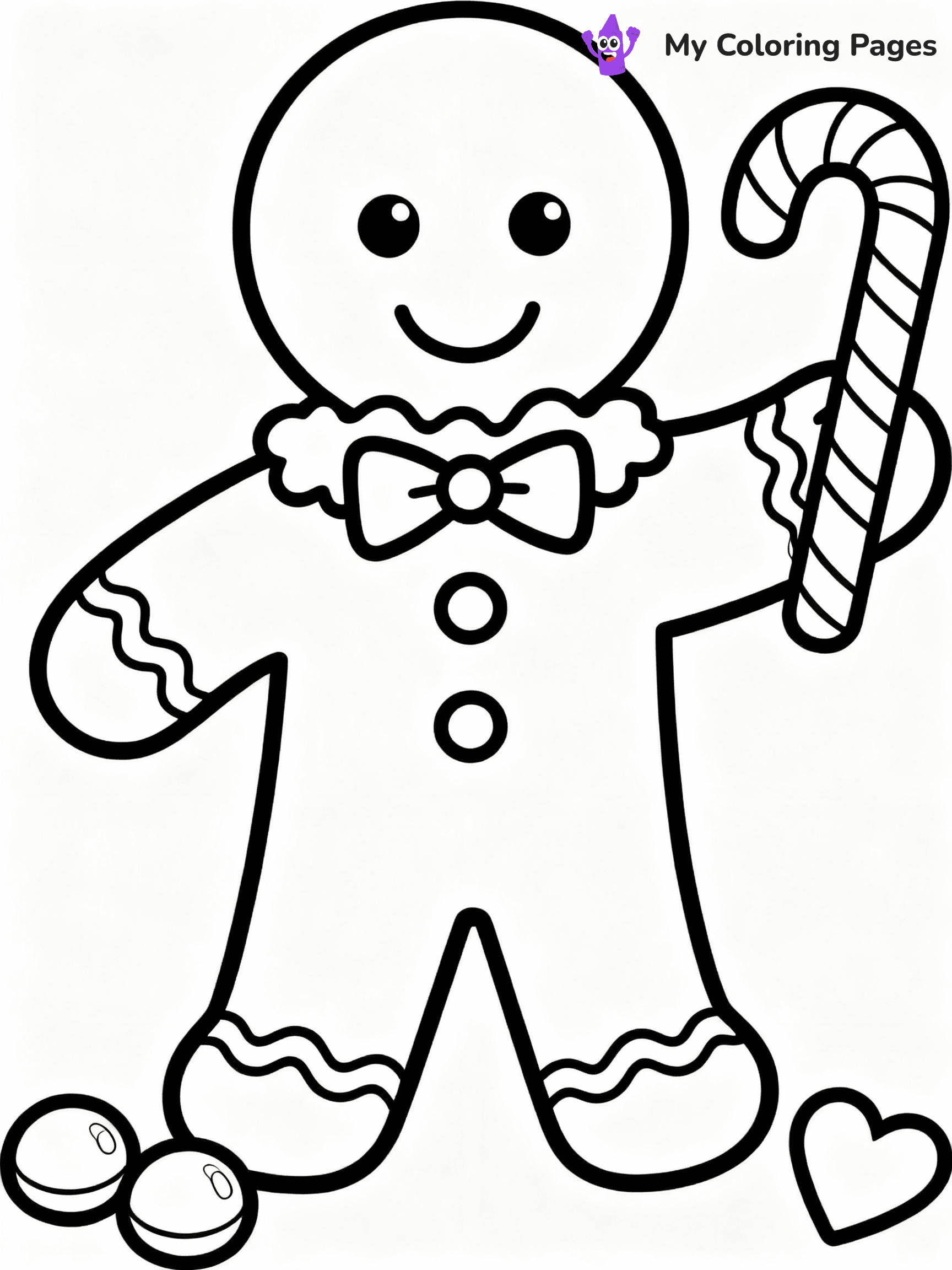 Candy Cane Coloring Pages - 18