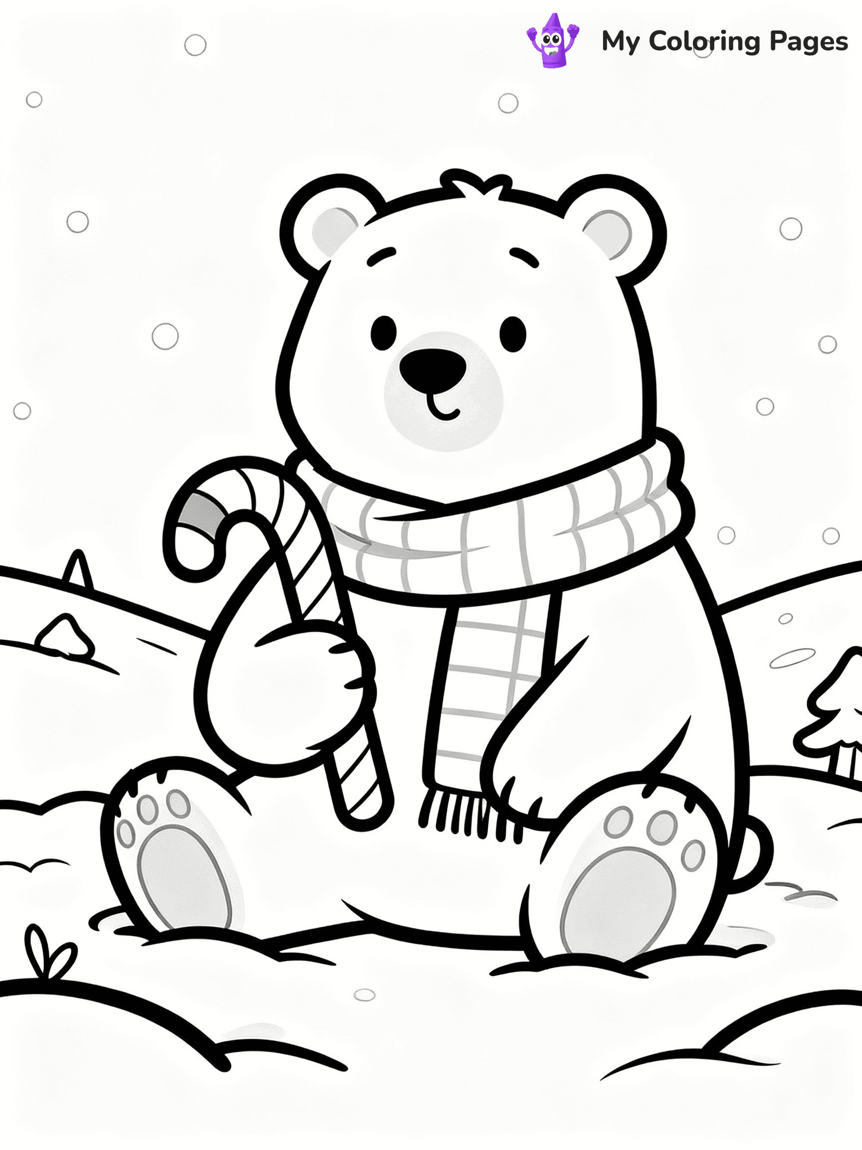 Candy Cane Coloring Pages - 16