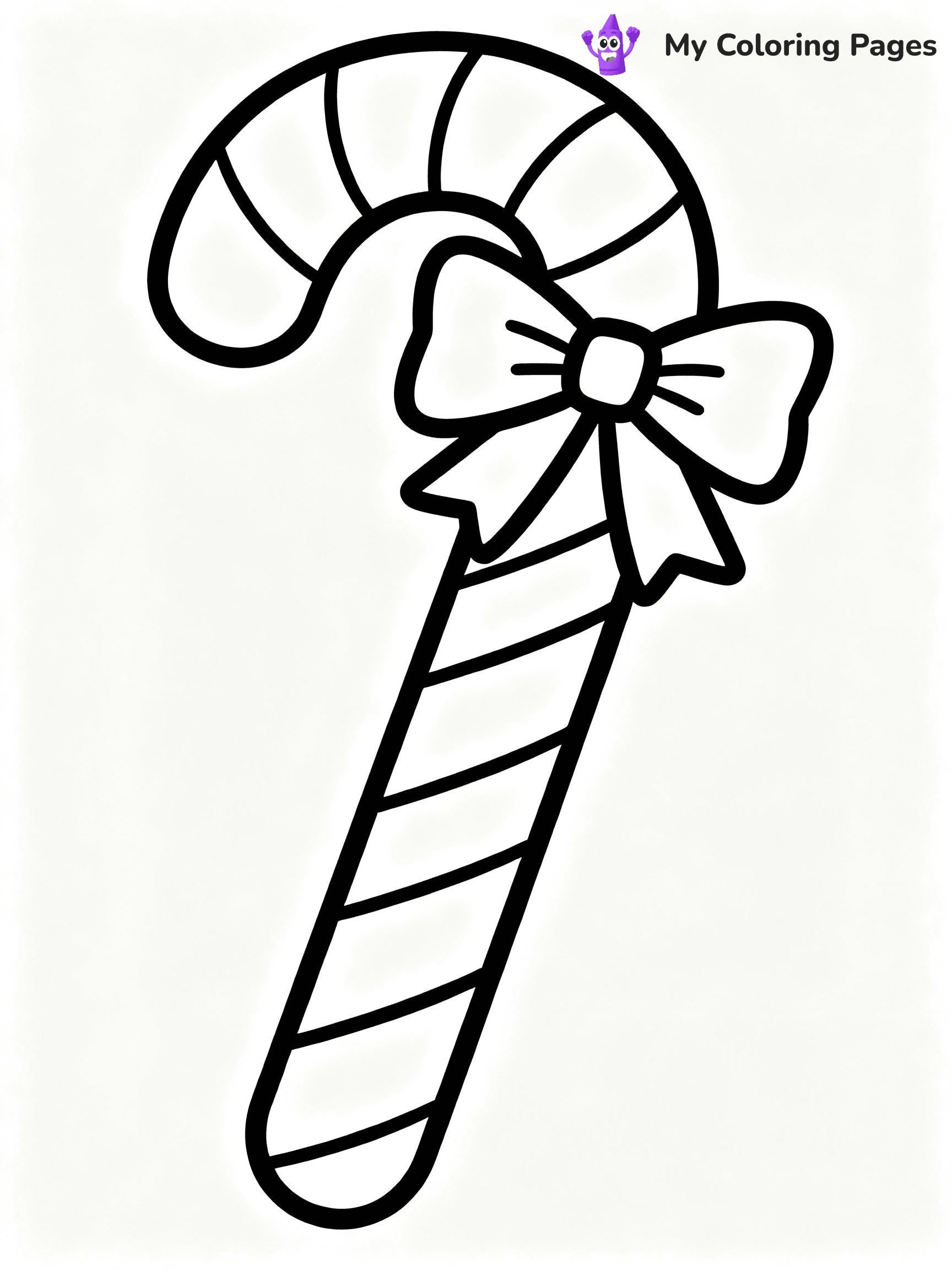 Candy Cane Coloring Pages - 9