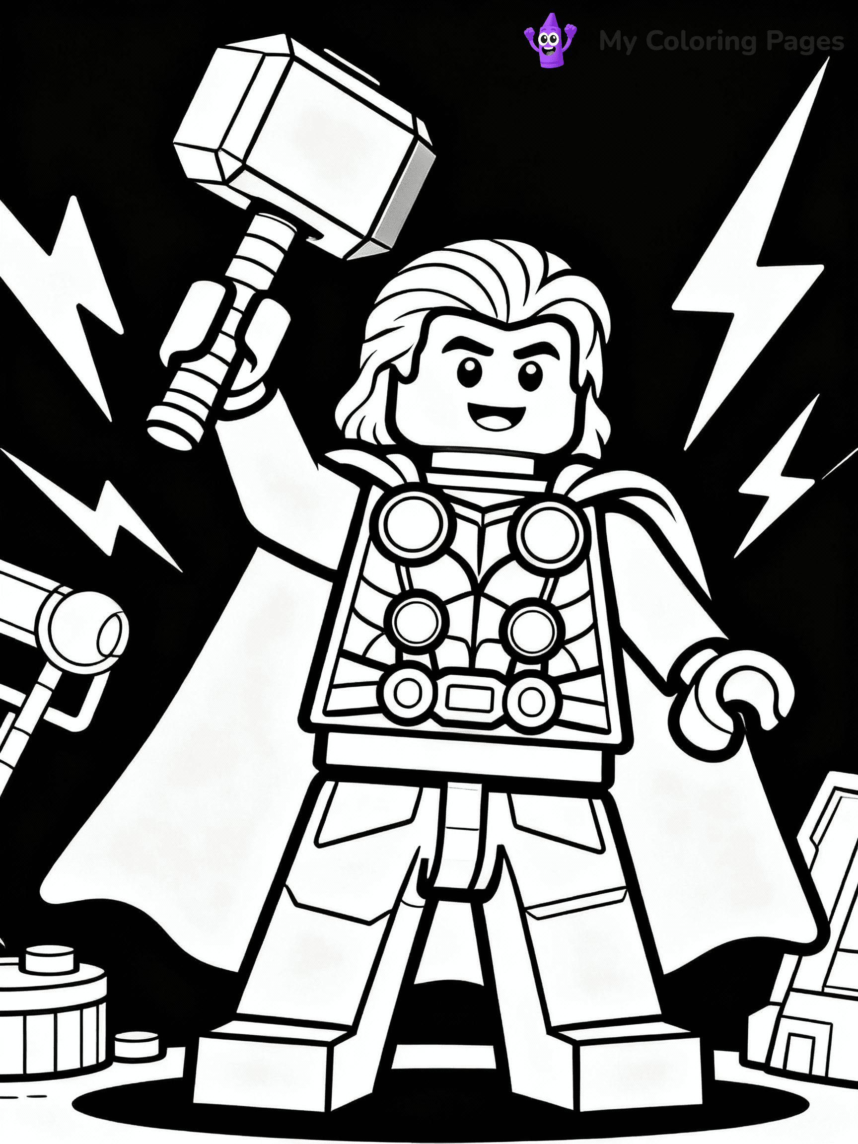 Lego Avengers Coloring Pages - 18