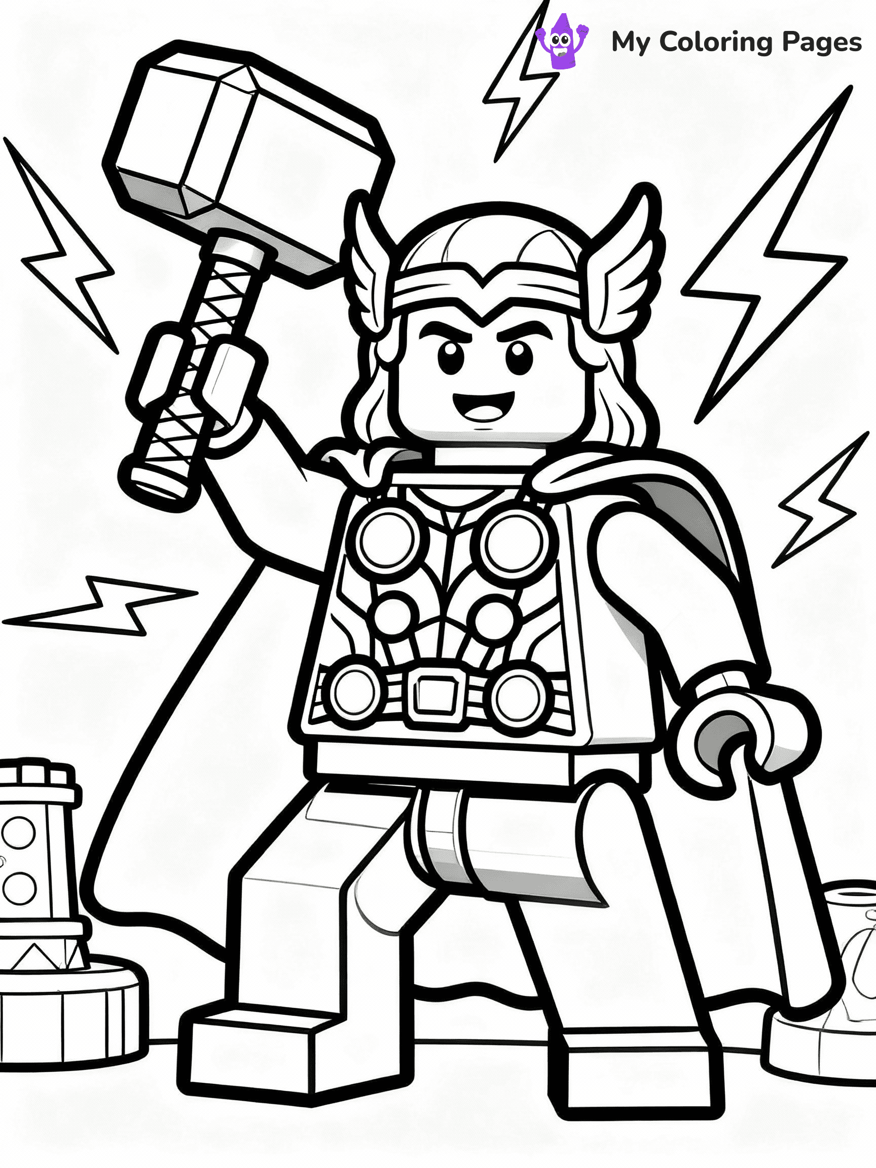Lego Avengers Coloring Pages - 17