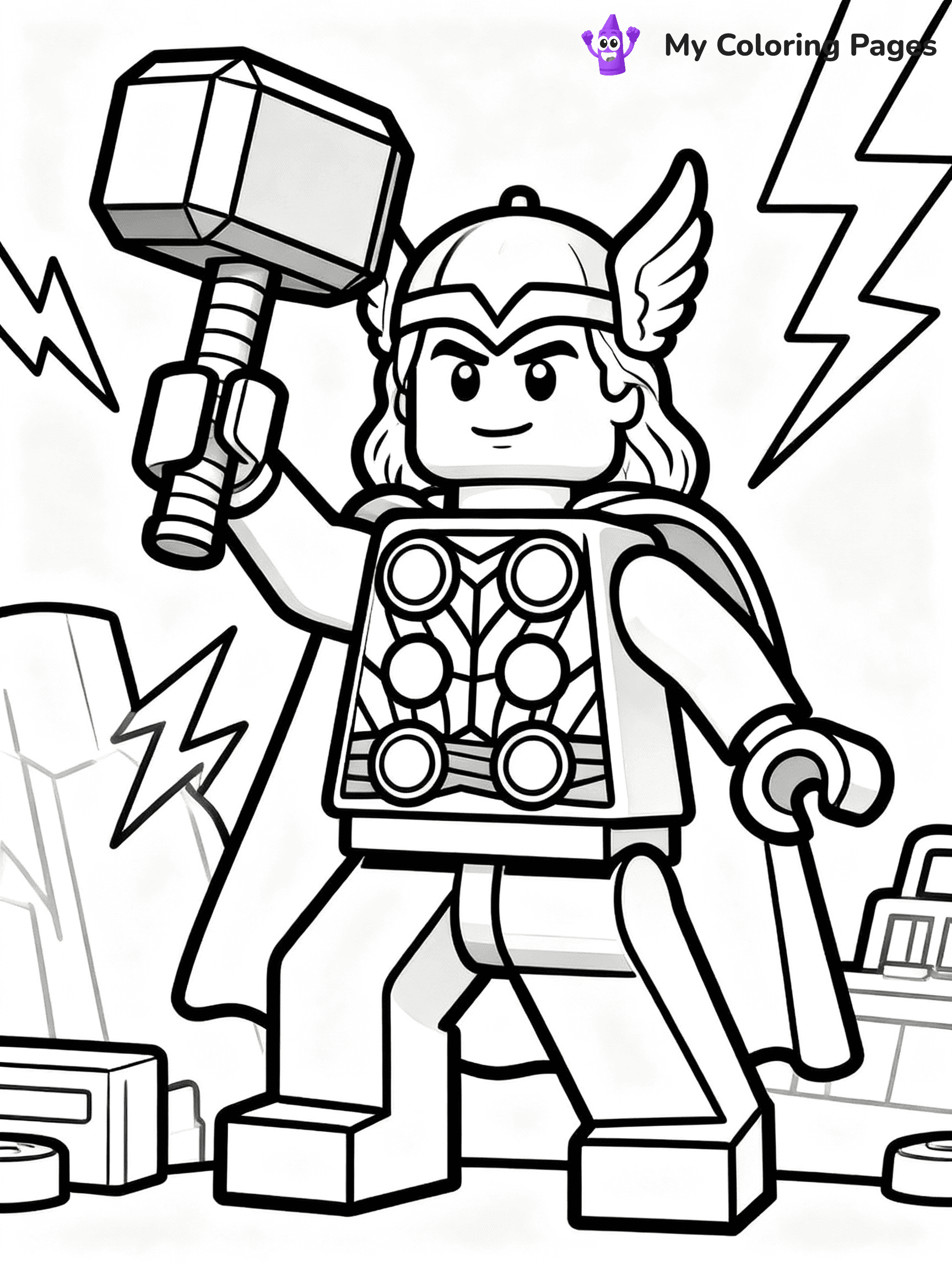Lego Avengers Coloring Pages - 16