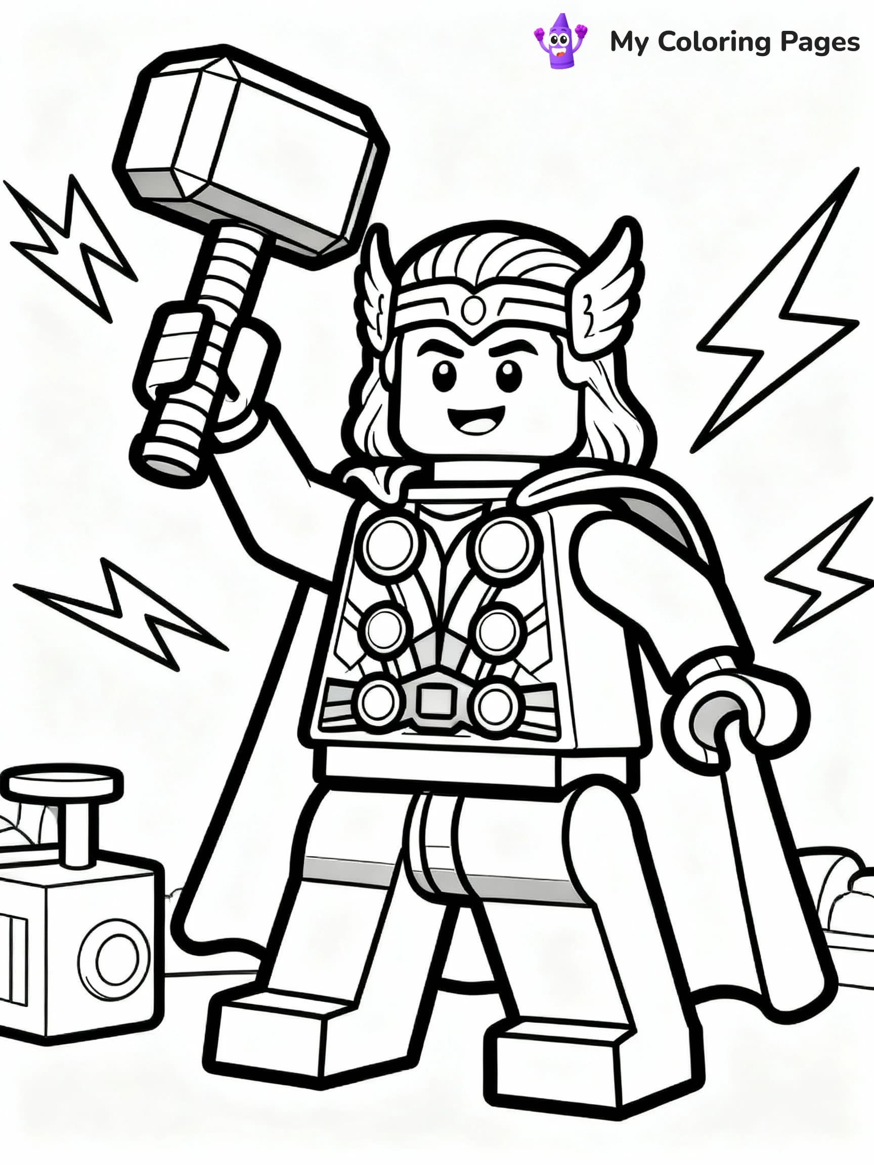 Lego Avengers Coloring Pages - 15