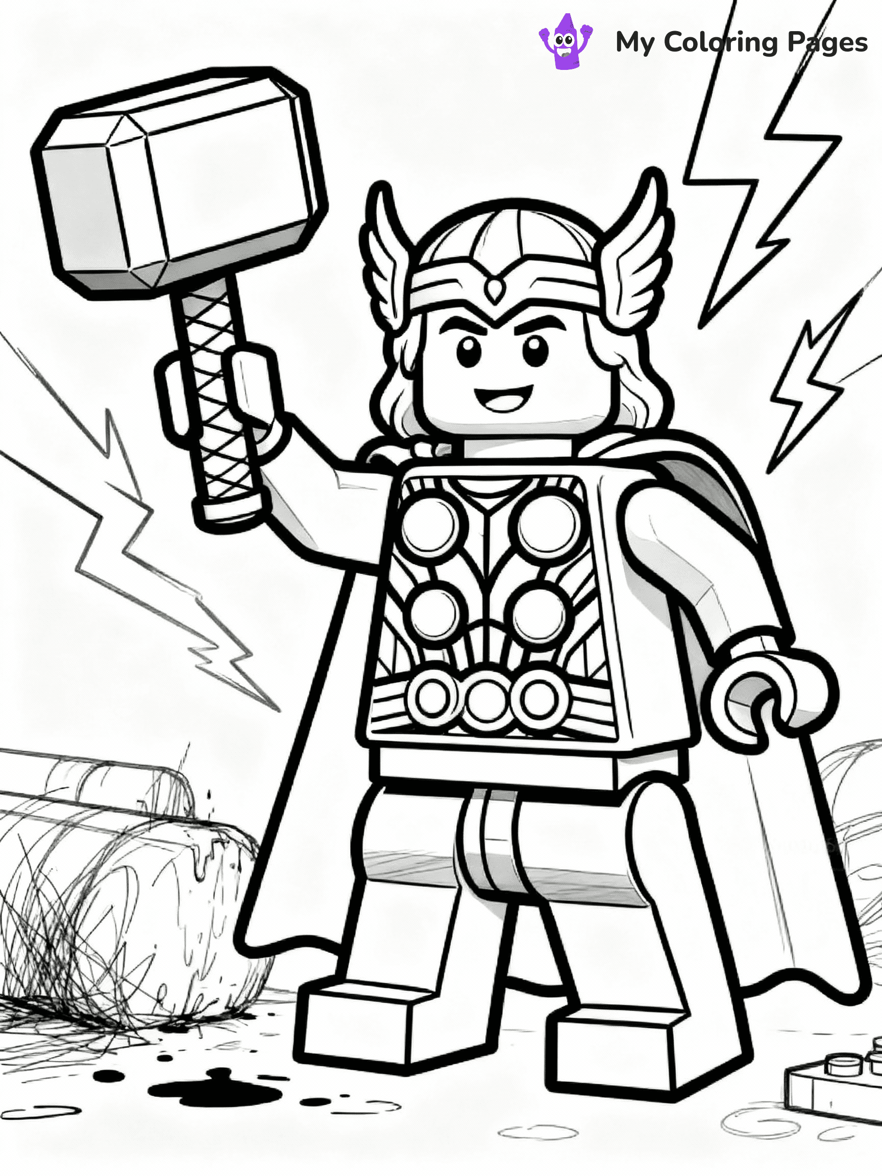 Lego Avengers Coloring Pages - 14