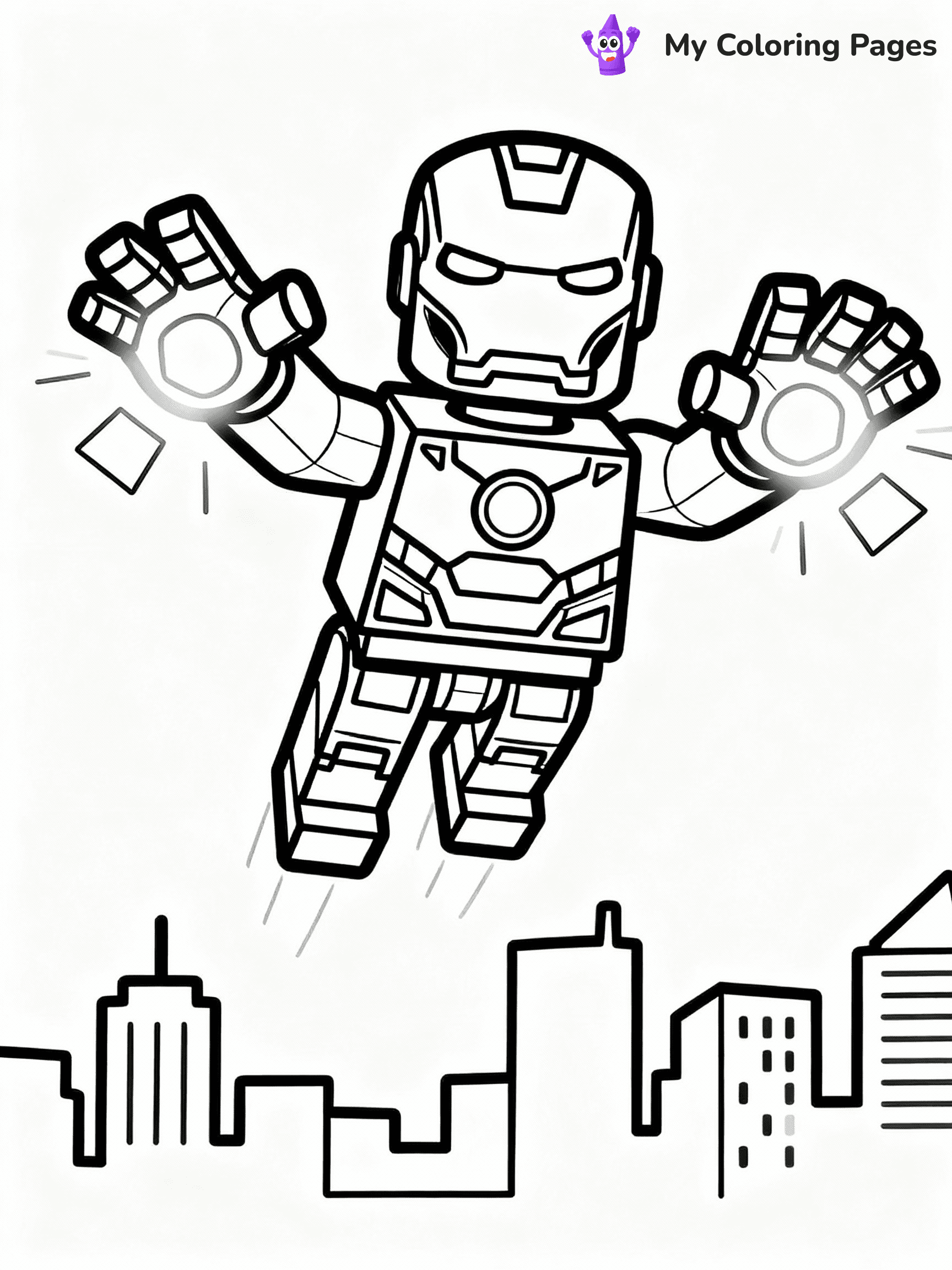 Lego Avengers Coloring Pages - 12