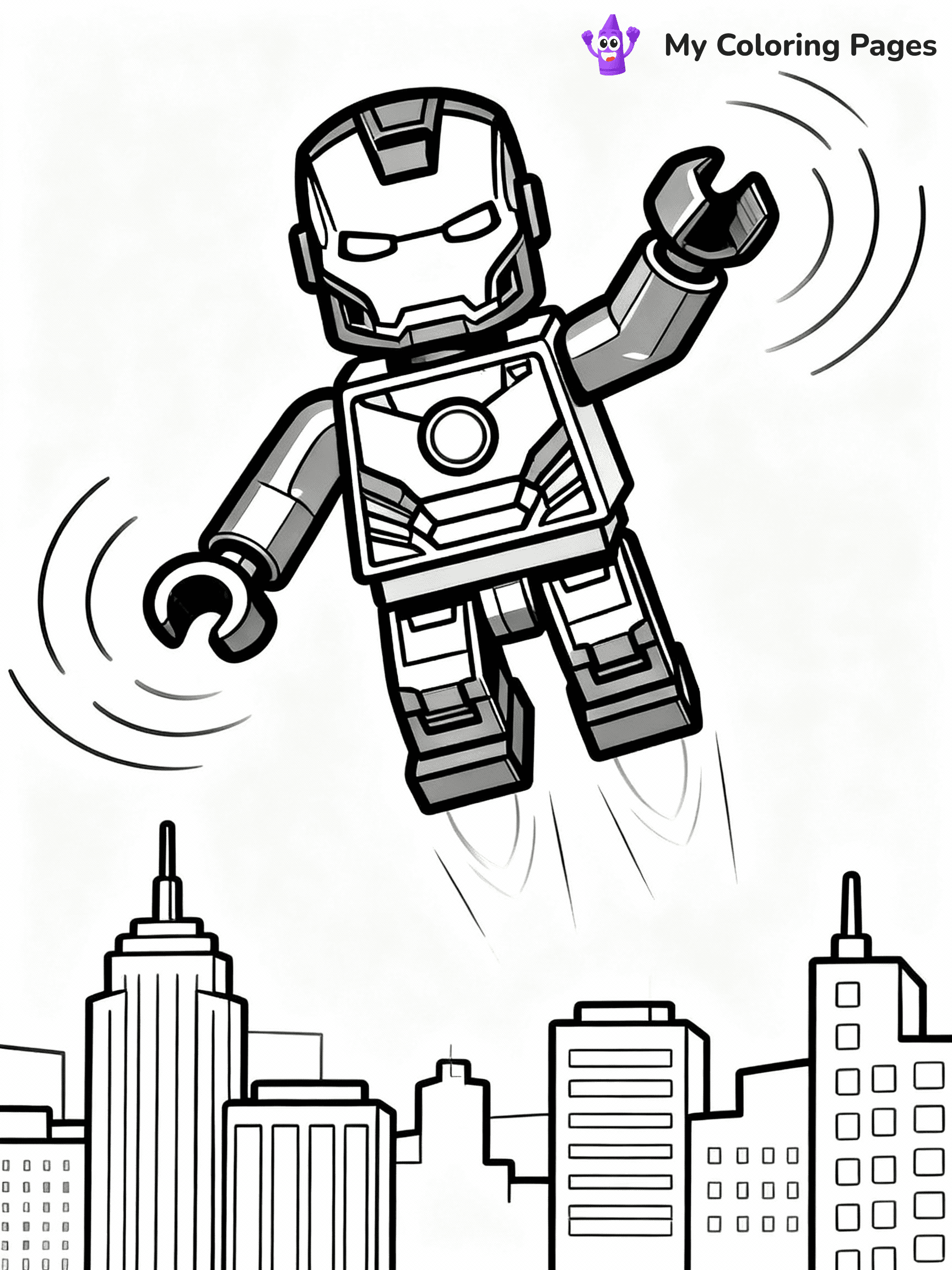 Lego Avengers Coloring Pages - 10