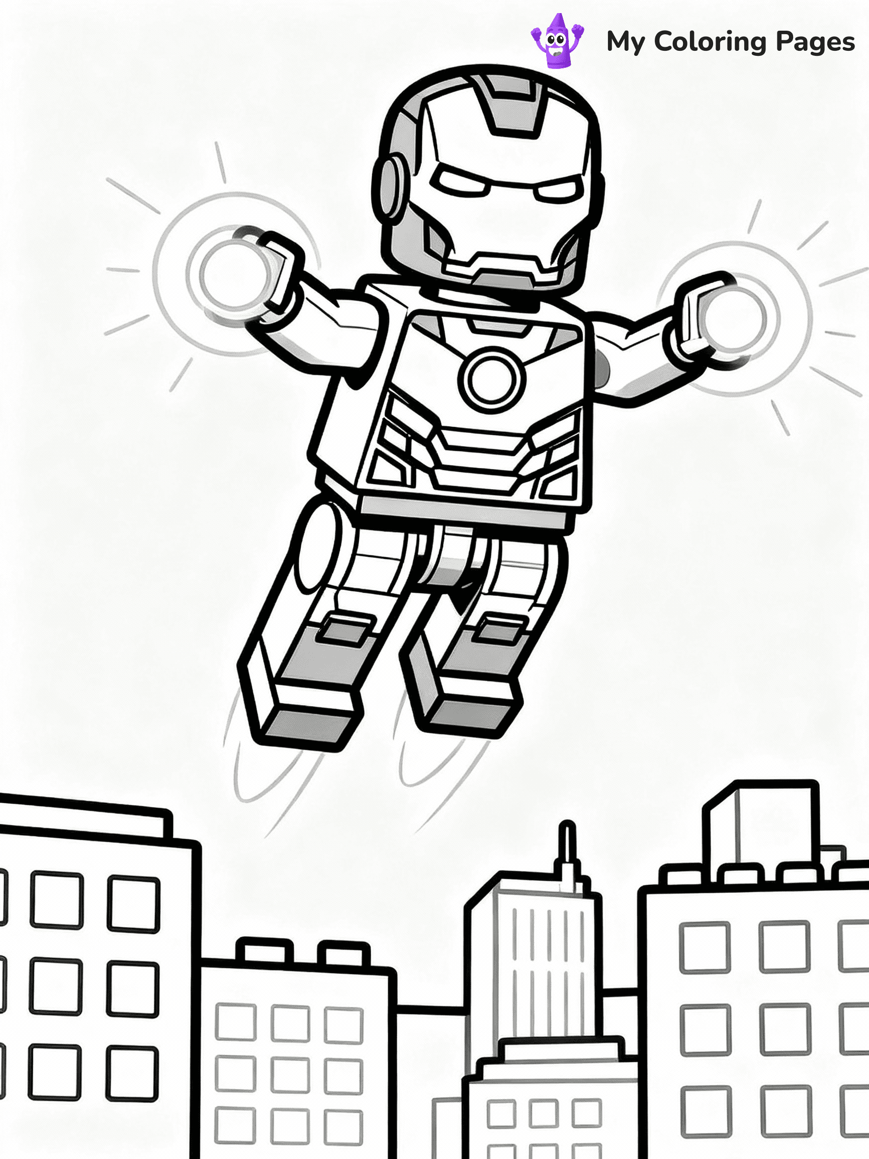 Lego Avengers Coloring Pages - 9