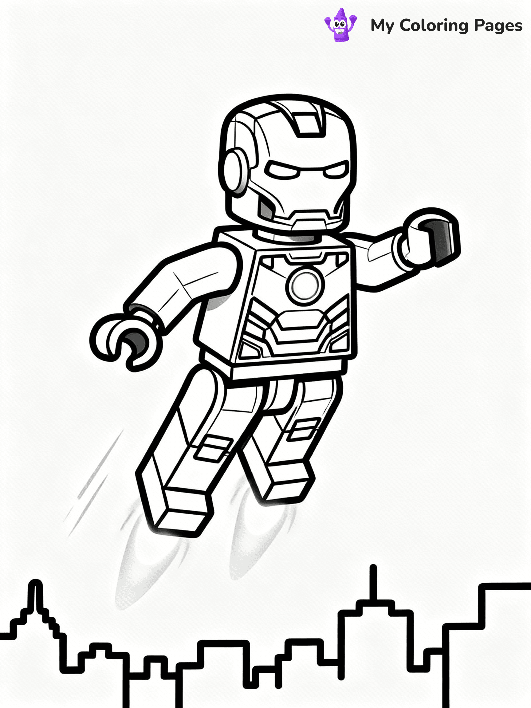 Lego Avengers Coloring Pages - 8