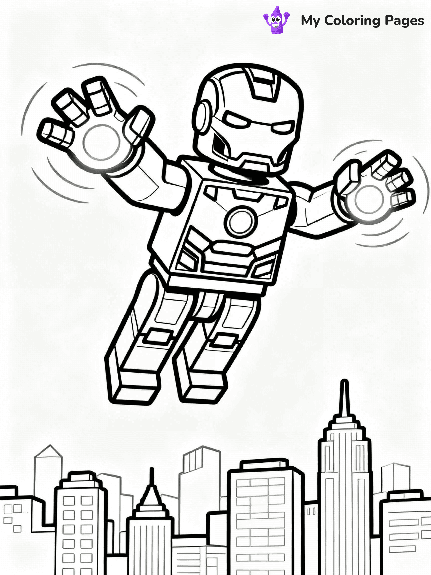 Lego Avengers Coloring Pages - 7