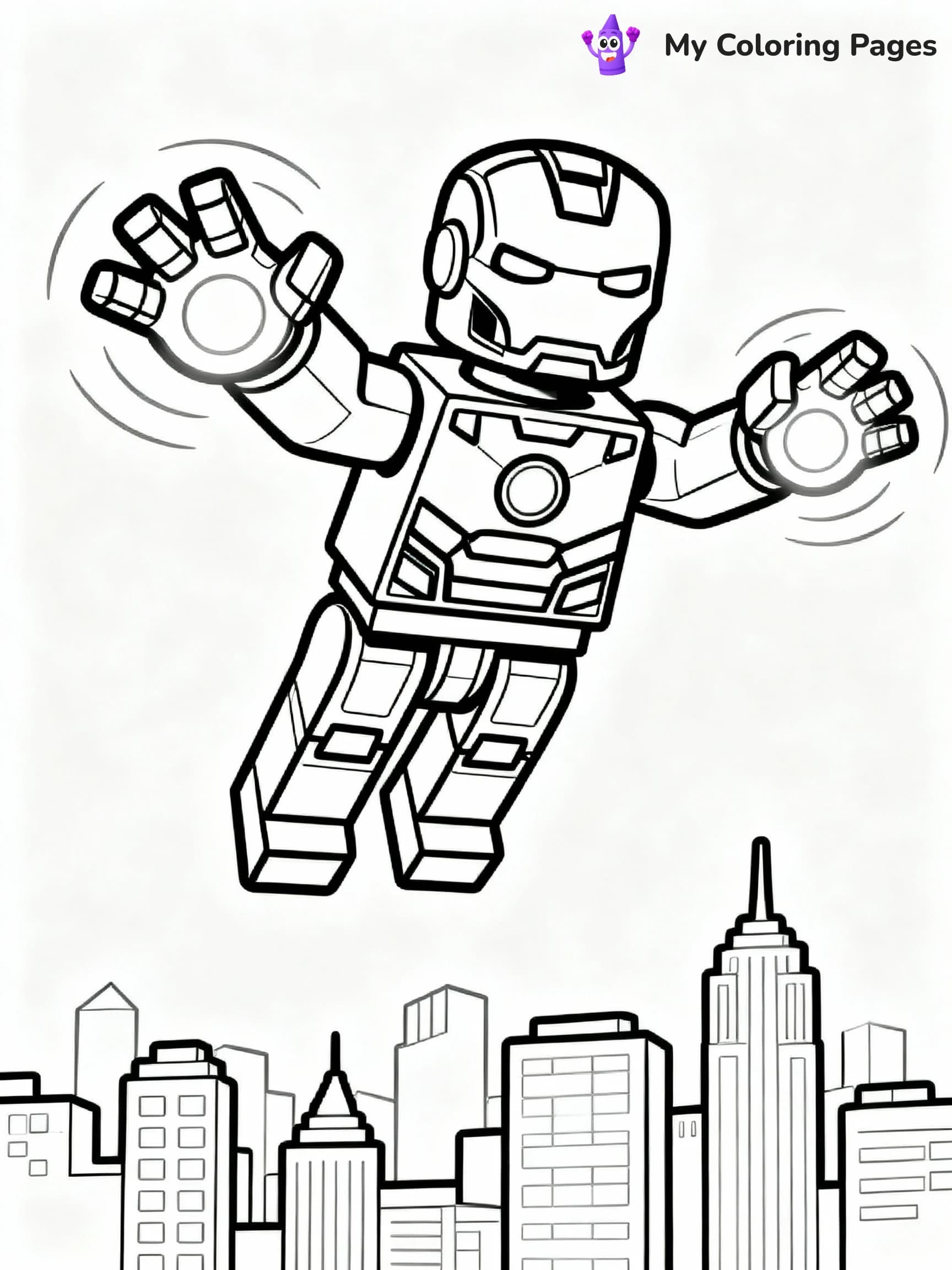 Lego Avengers Coloring Pages - 7
