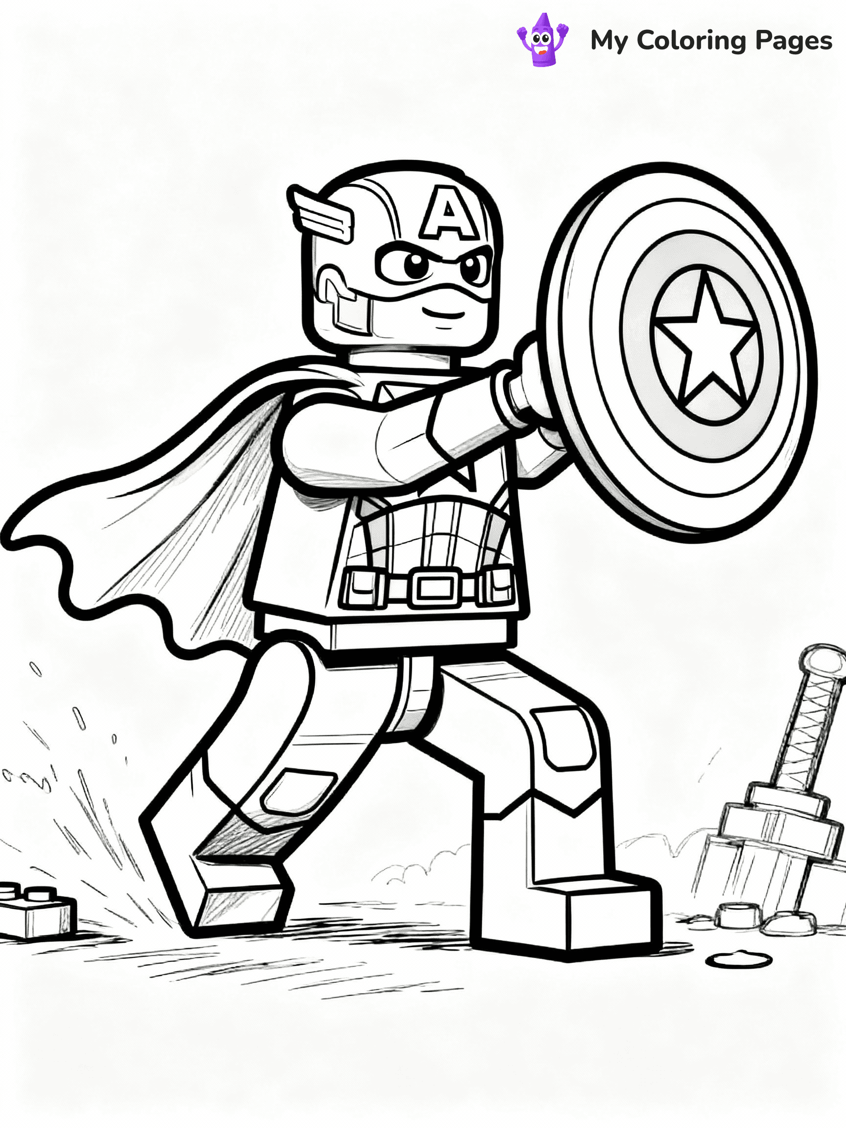 Lego Avengers Coloring Pages - 4