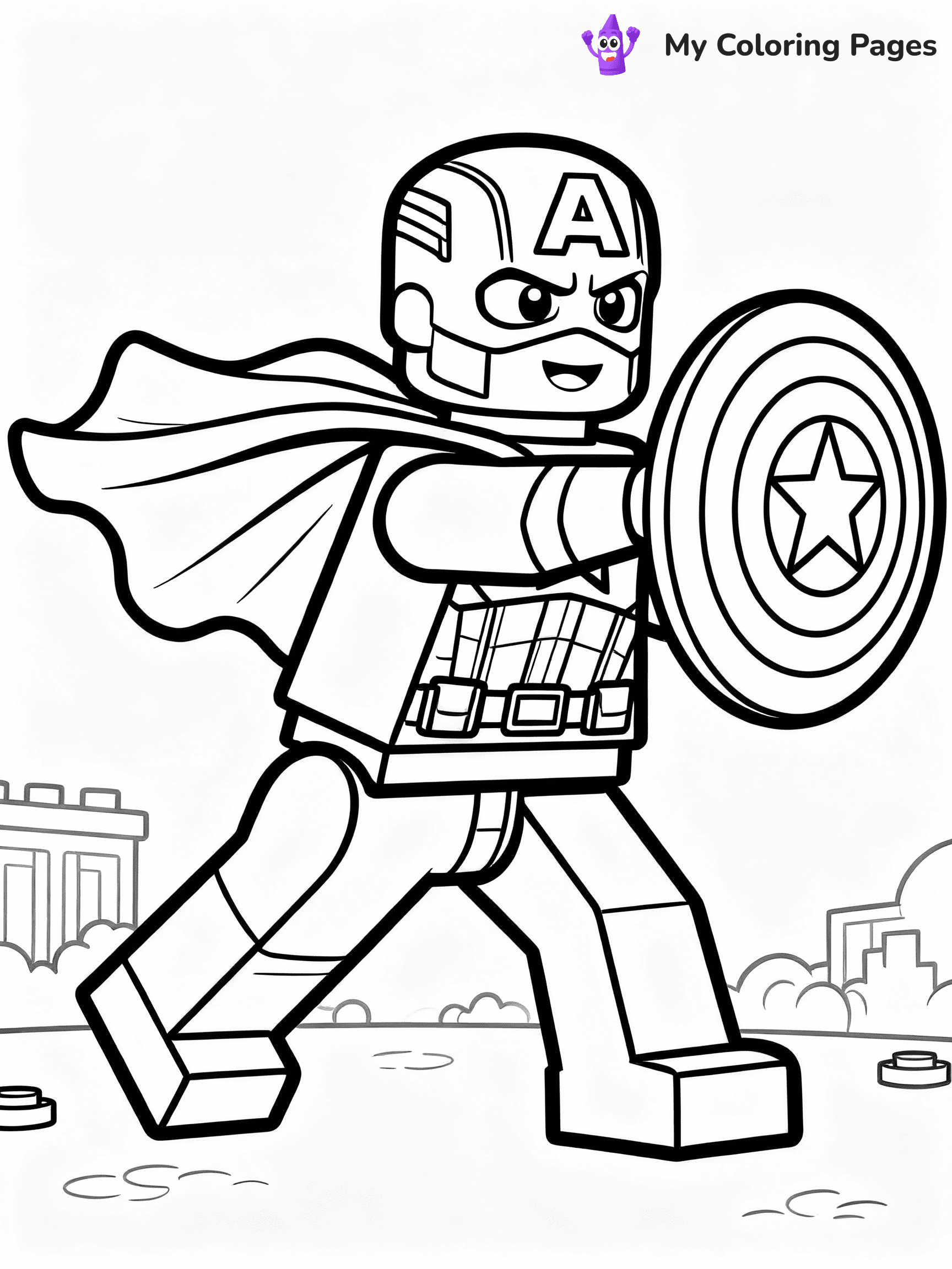 Lego Avengers Coloring Pages - 3