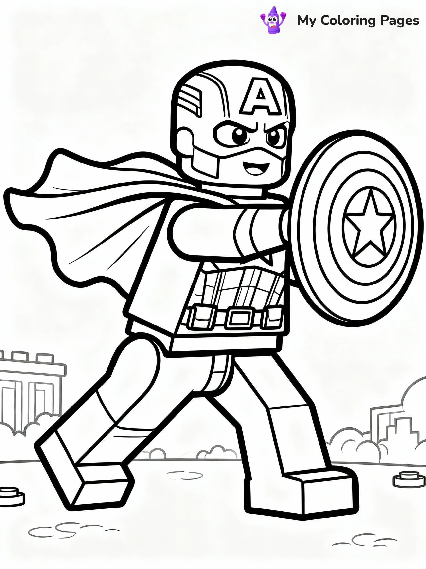 Lego Avengers Coloring Pages - 3