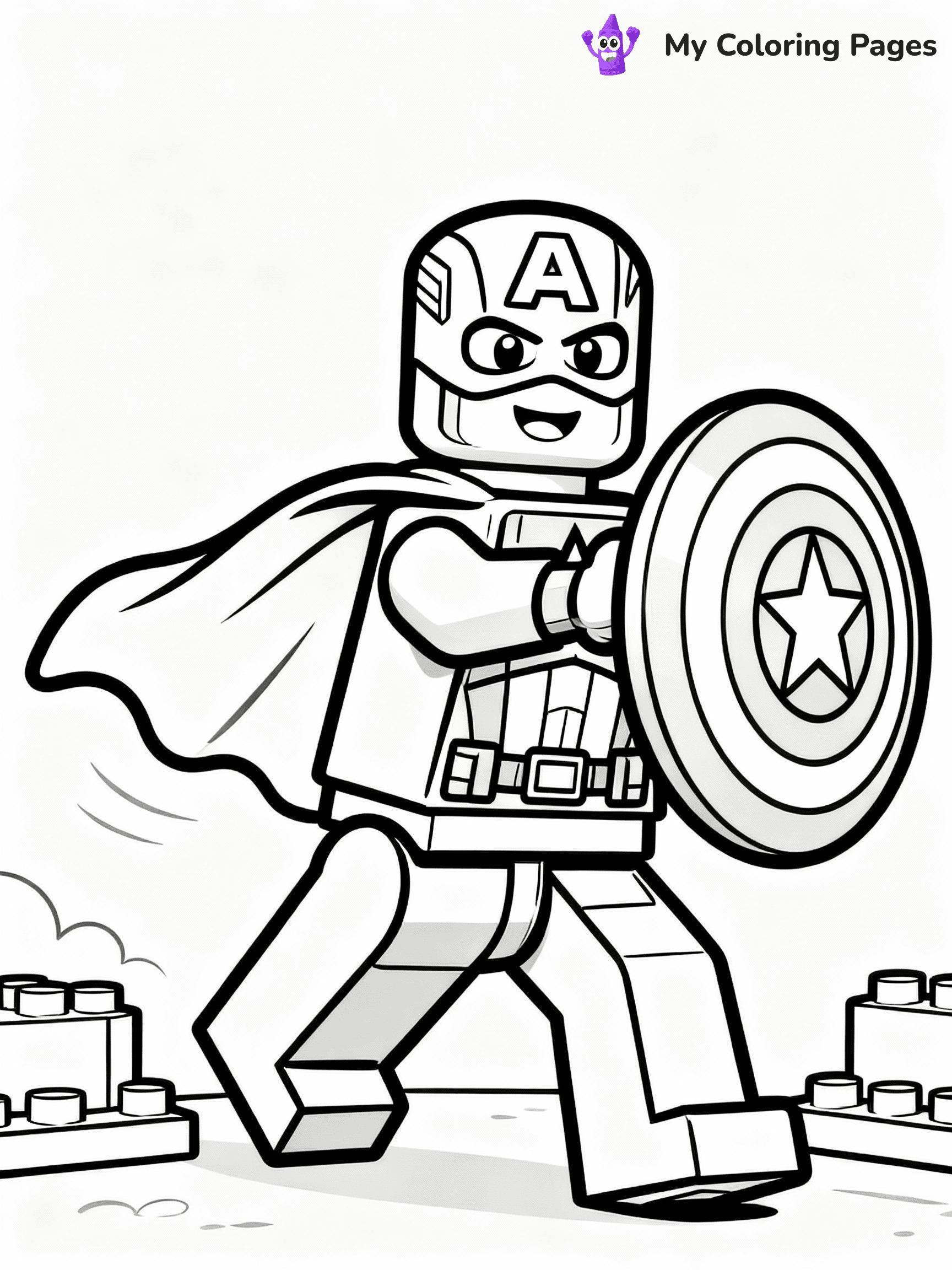 Lego Avengers Coloring Pages - 2