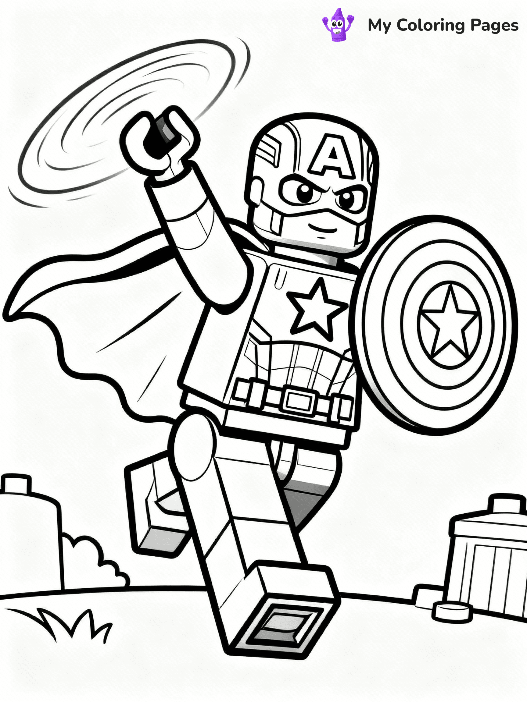 Lego Avengers Coloring Pages - 1