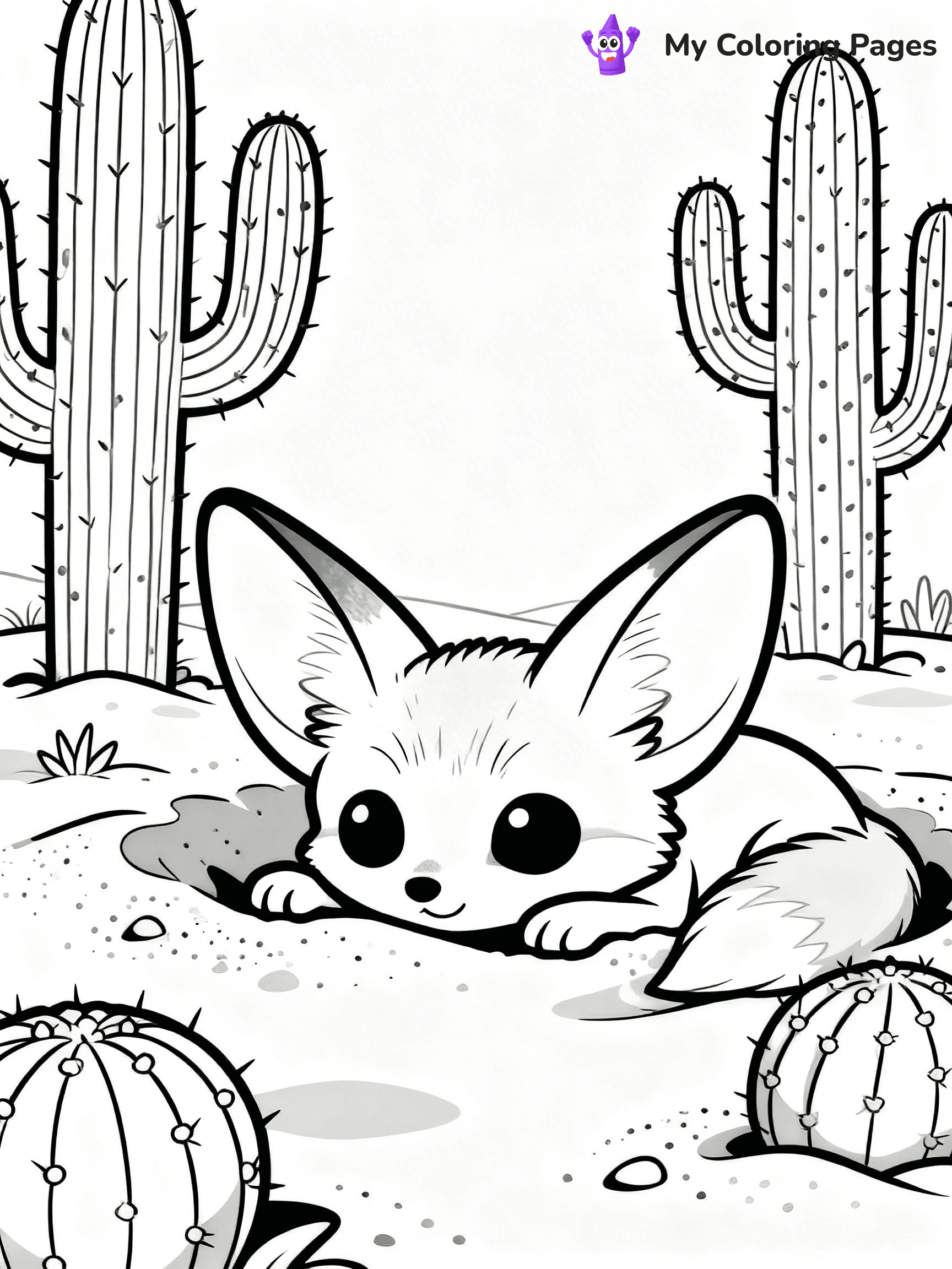 Fennec Fox Coloring Pages - 15