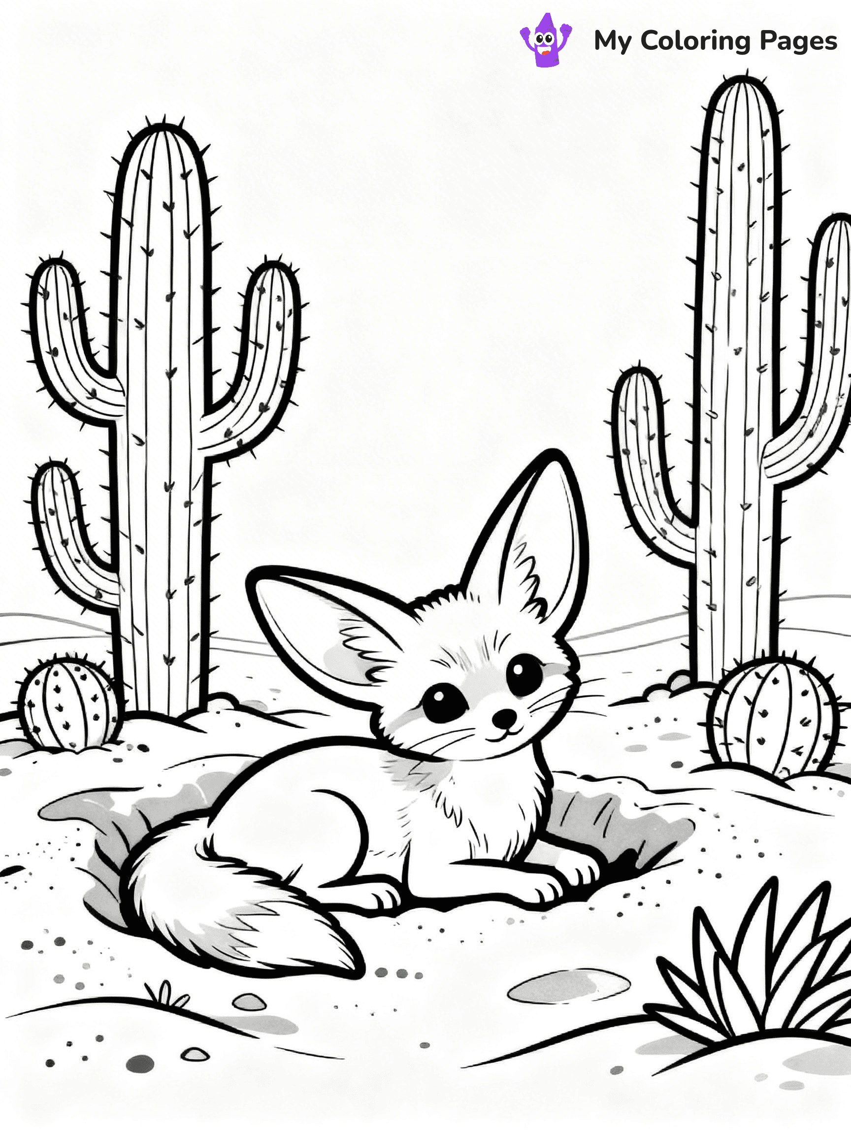 Fennec Fox Coloring Pages - 14