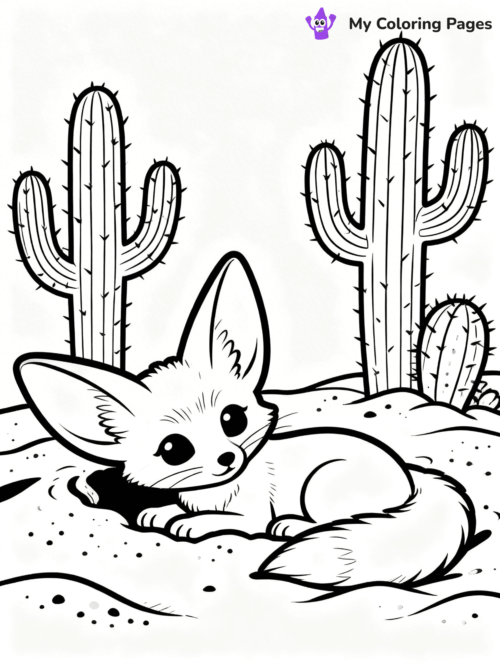 Fennec Fox Coloring Pages - 13