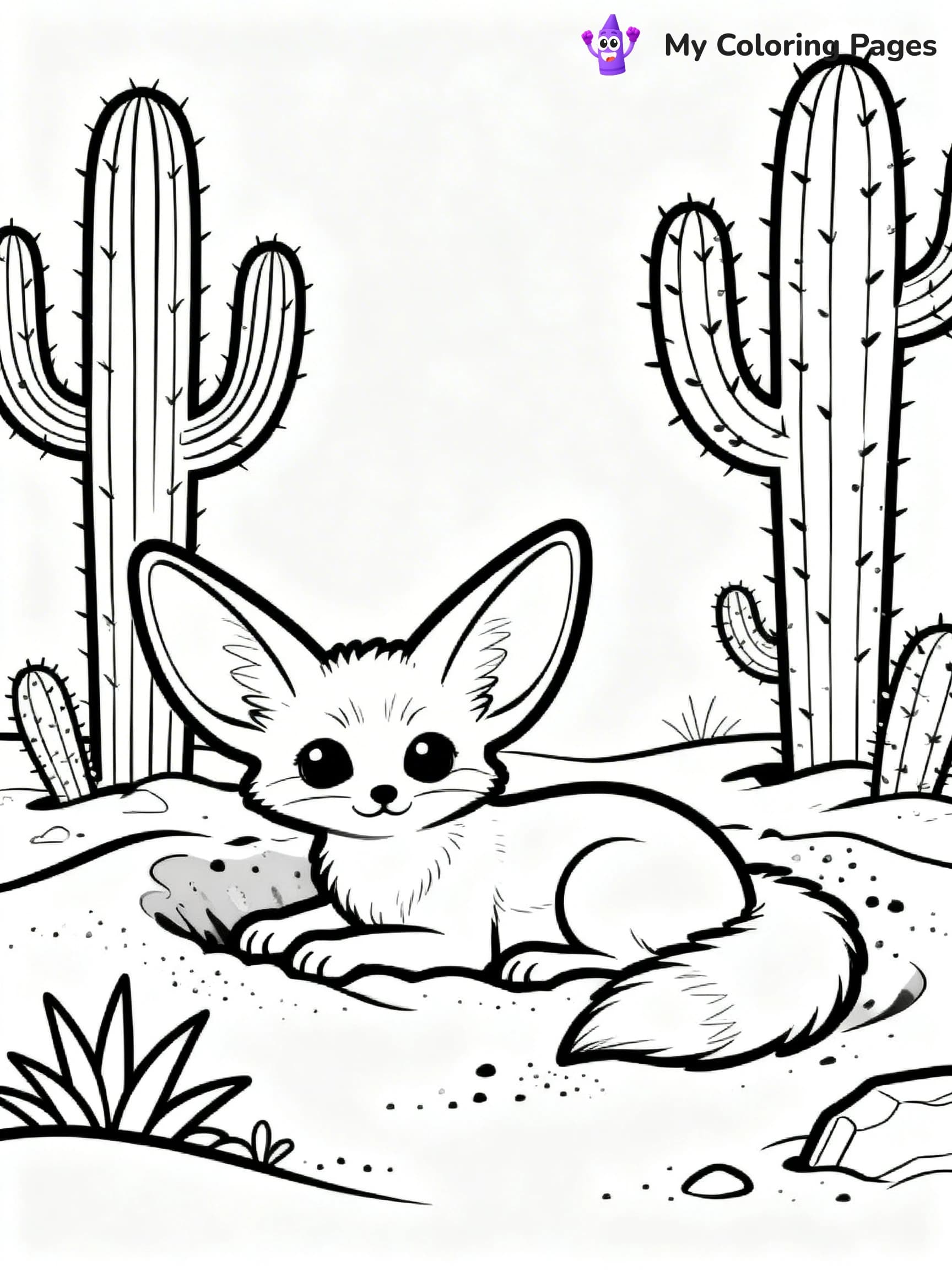 Fennec Fox Coloring Pages - 11