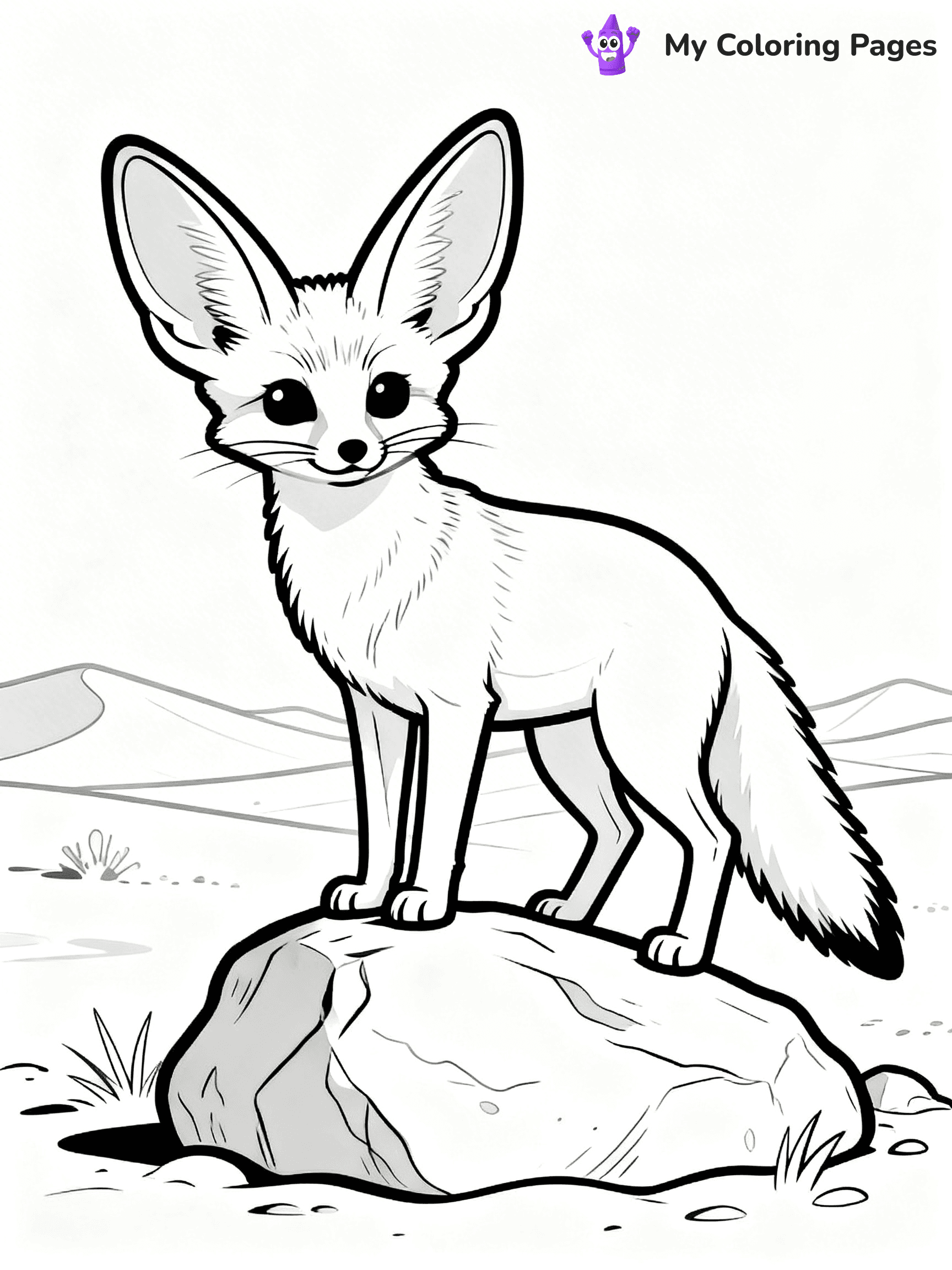 Fennec Fox Coloring Pages - 10