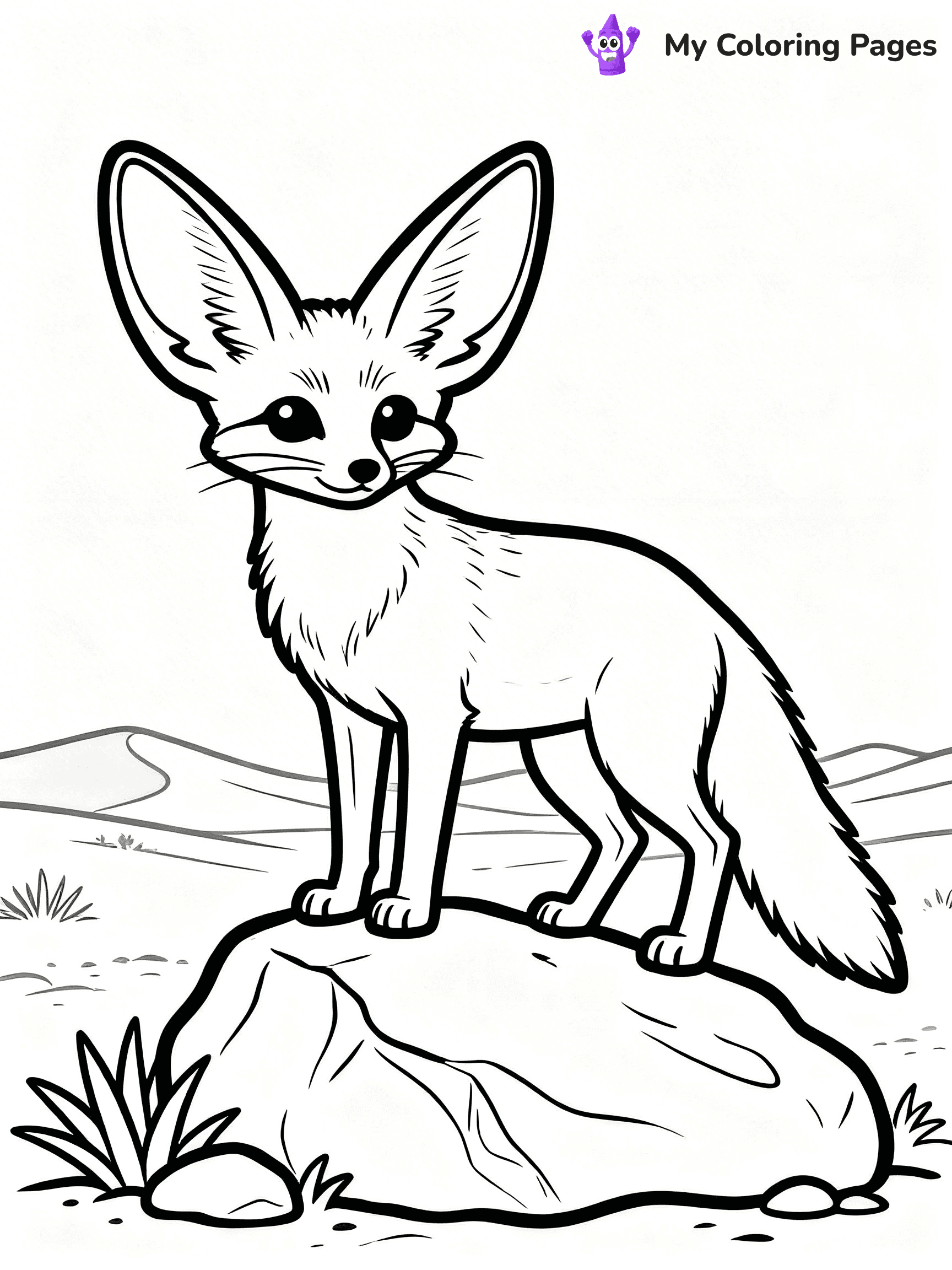 Fennec Fox Coloring Pages - 9