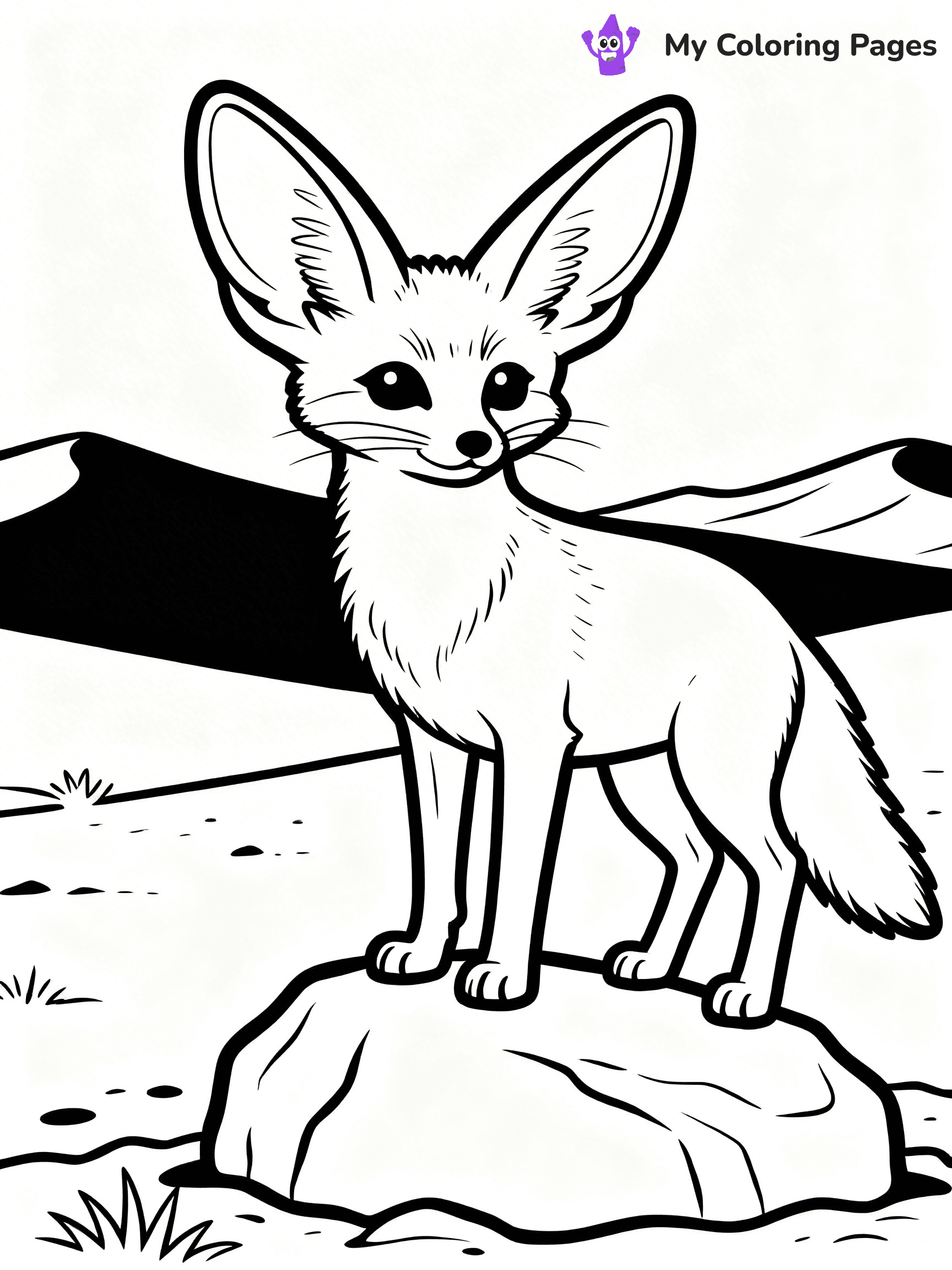 Fennec Fox Coloring Pages - 7