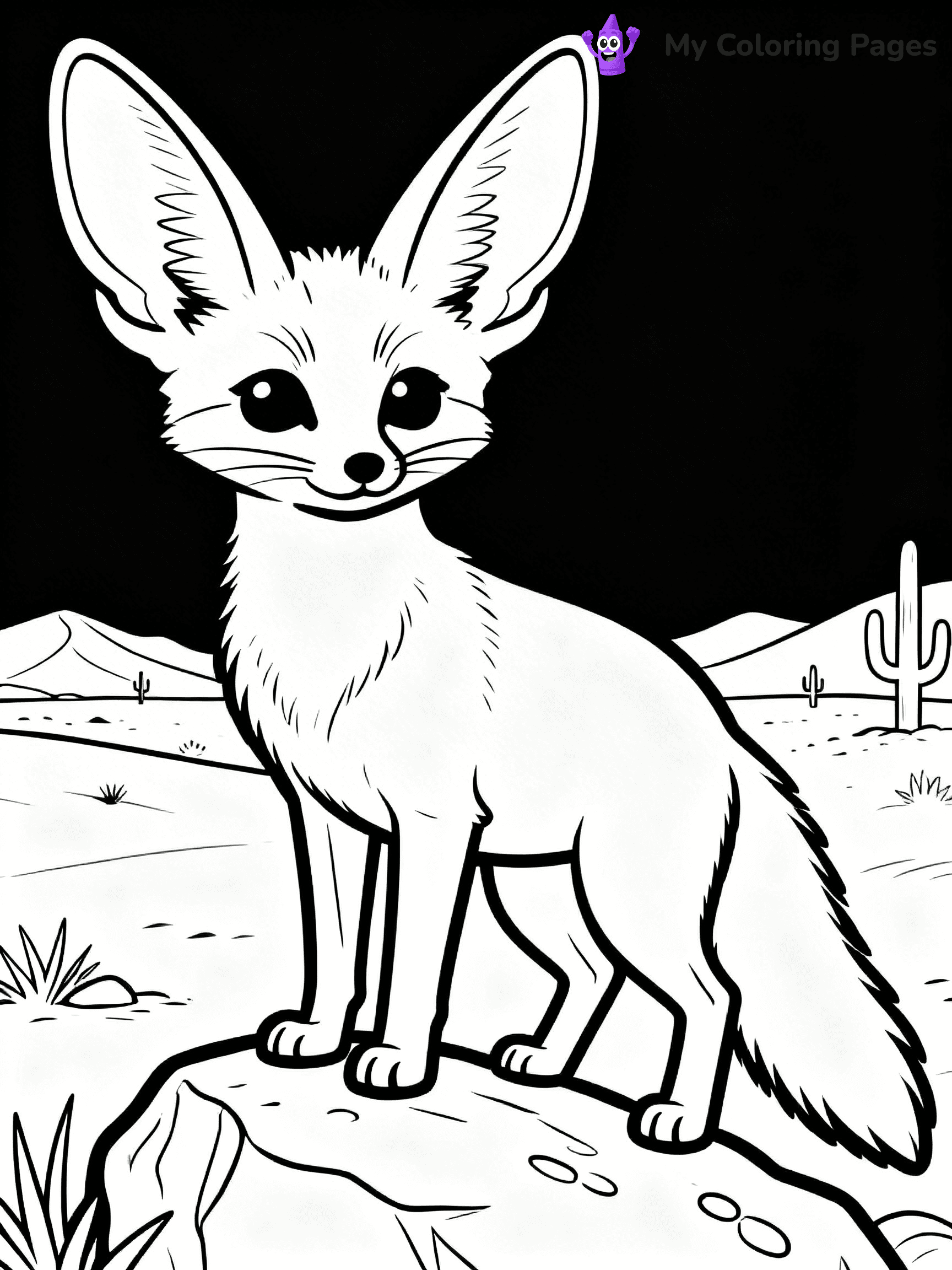 Fennec Fox Coloring Pages - 6