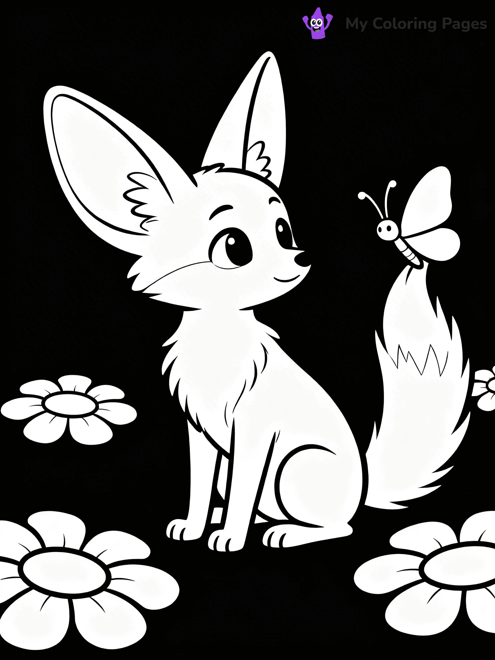 Fennec Fox Coloring Pages - 2