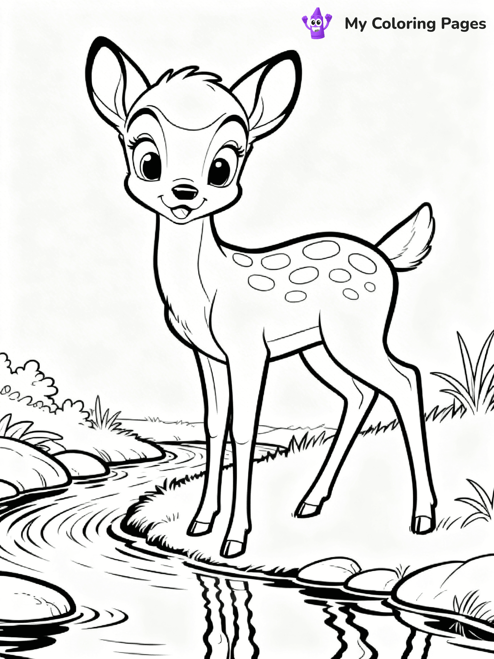 Bambi Coloring Pages - 20