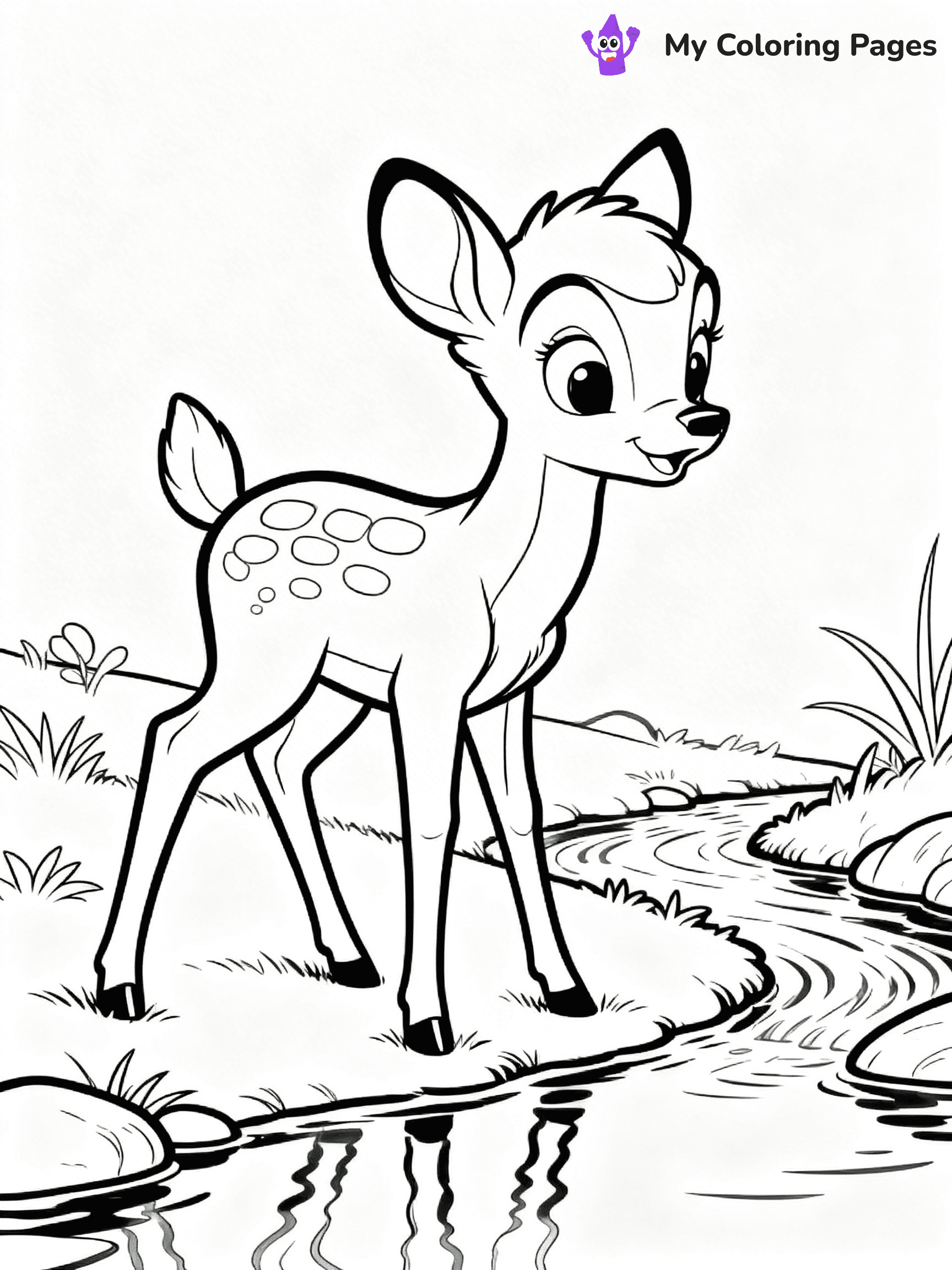 Bambi Coloring Pages - 19