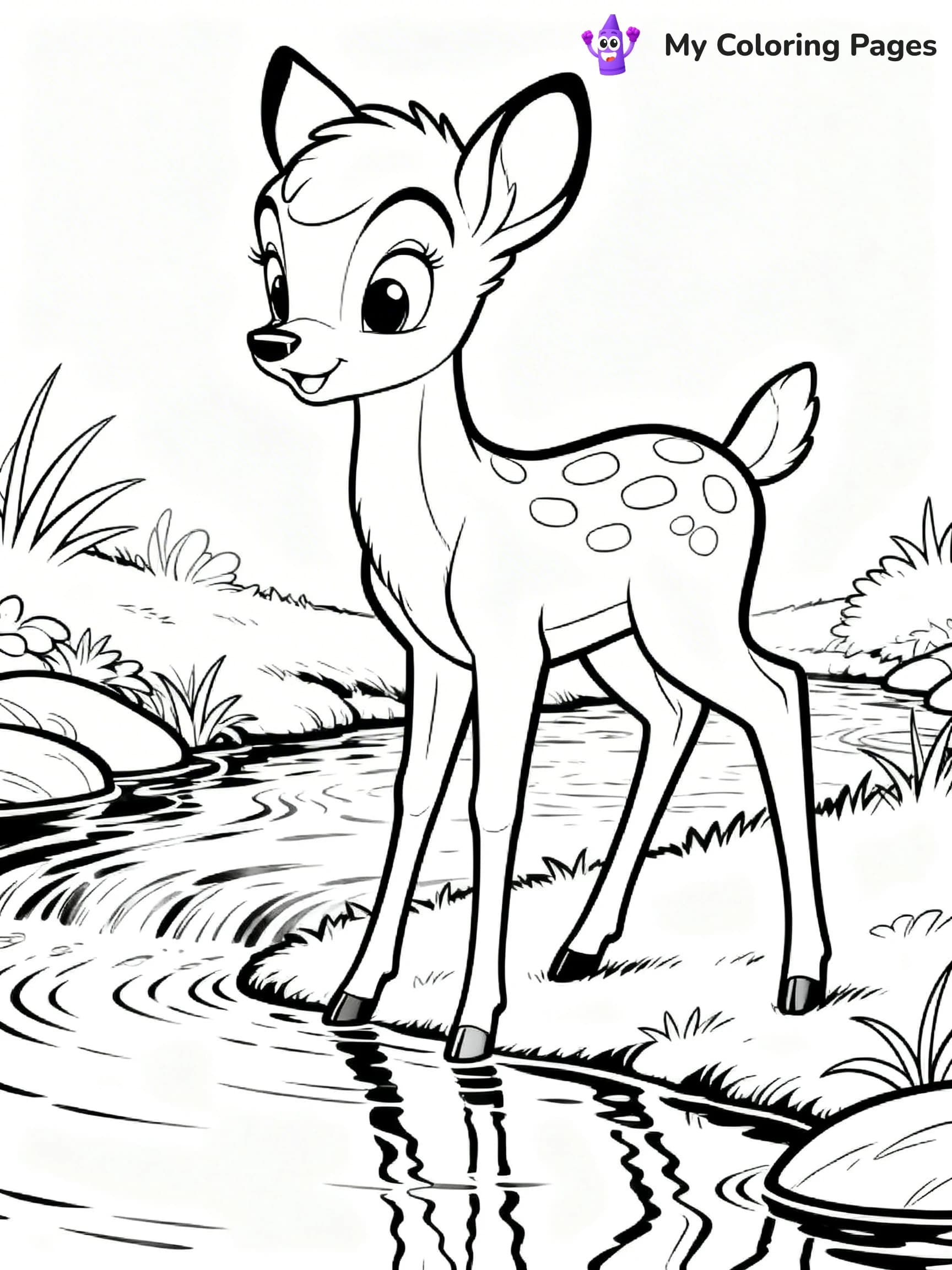 Bambi Coloring Pages - 17