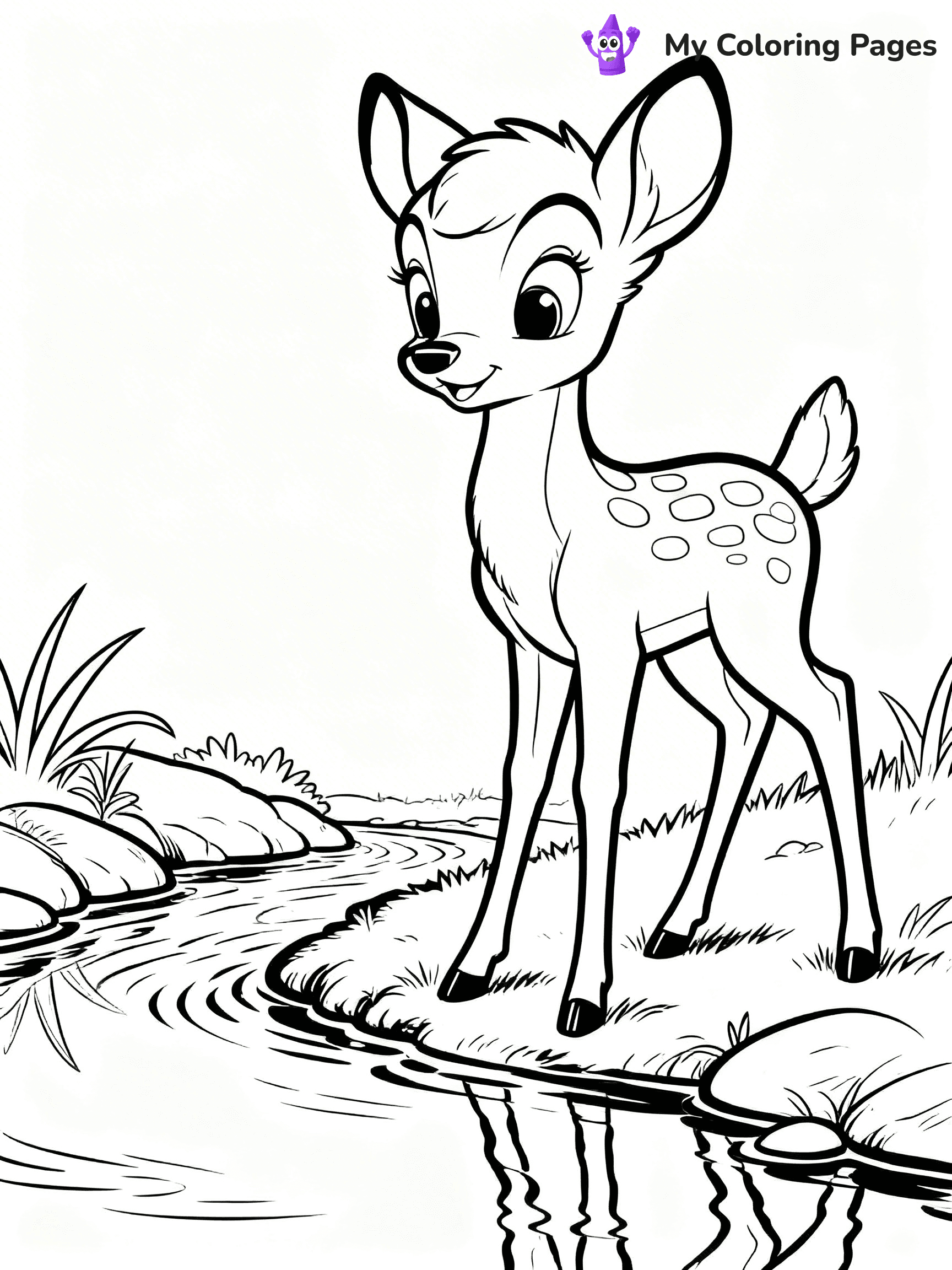 Bambi Coloring Pages - 16