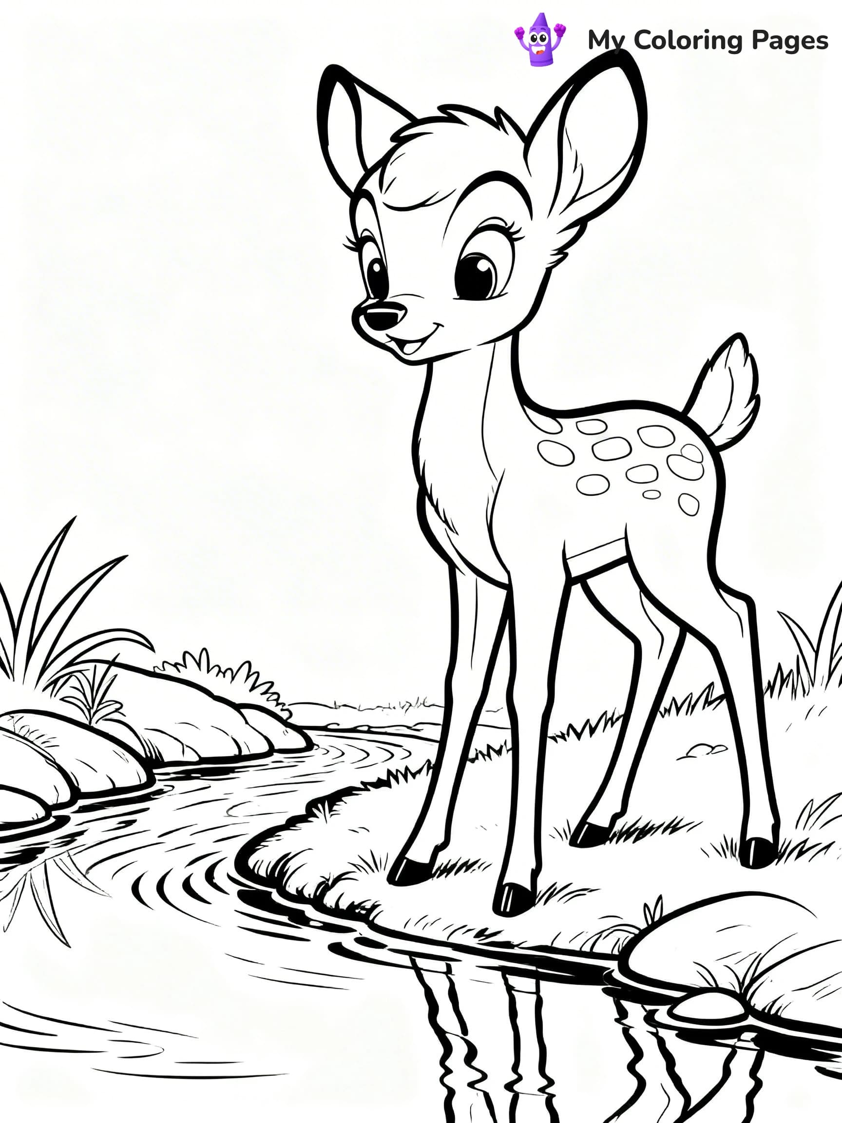 Bambi Coloring Pages - 16