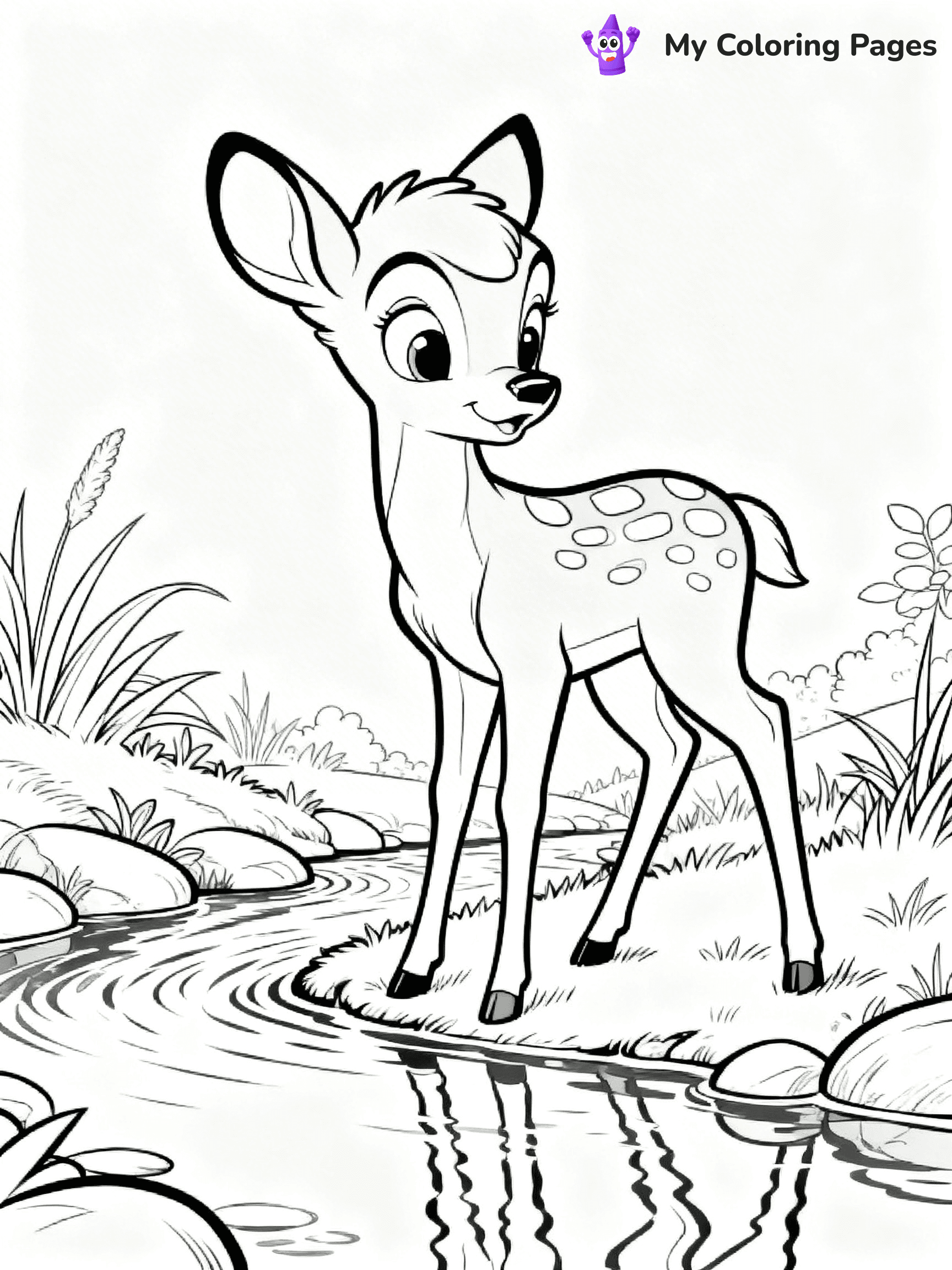 Bambi Coloring Pages - 15