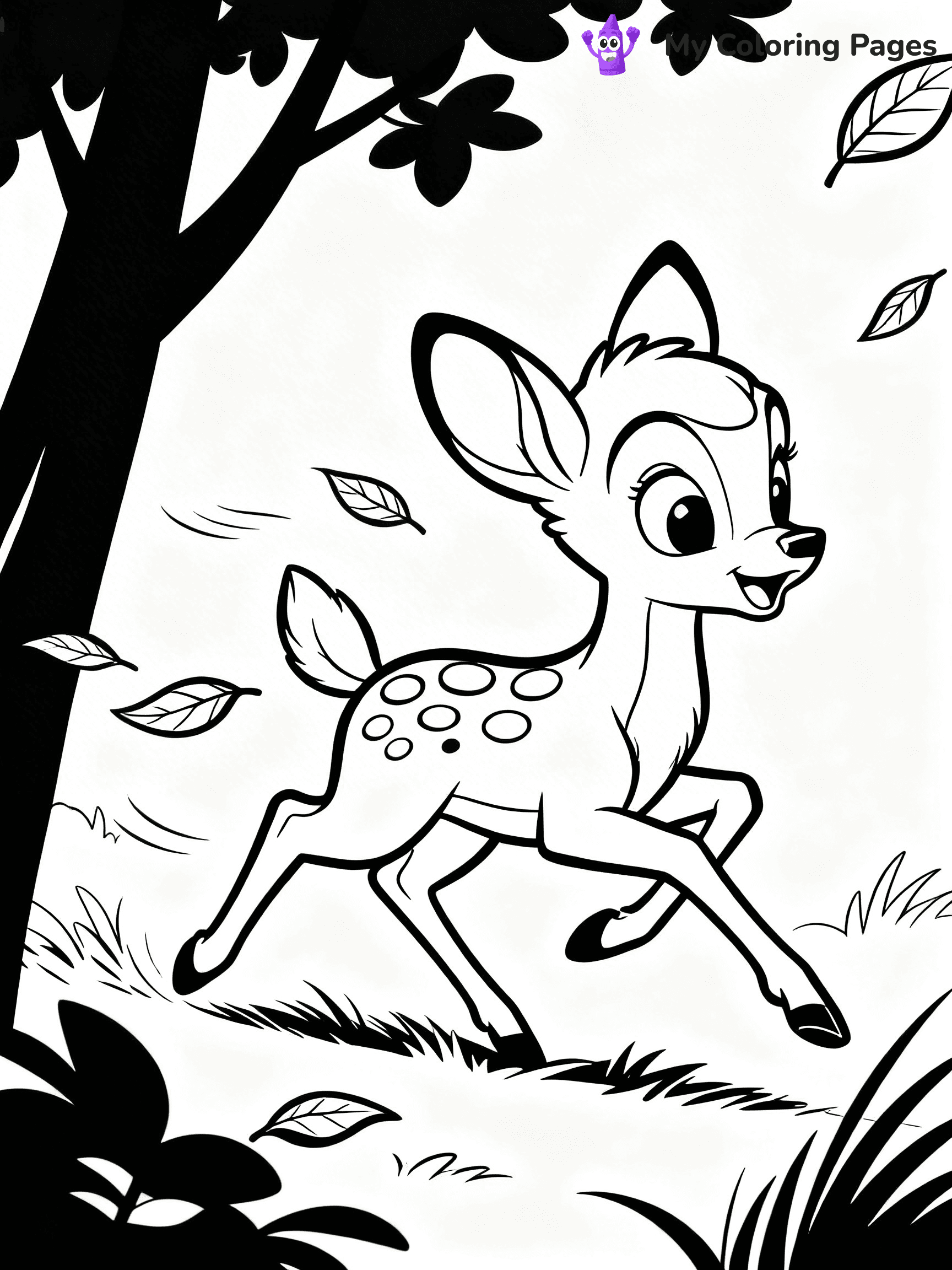 Bambi Coloring Pages - 13